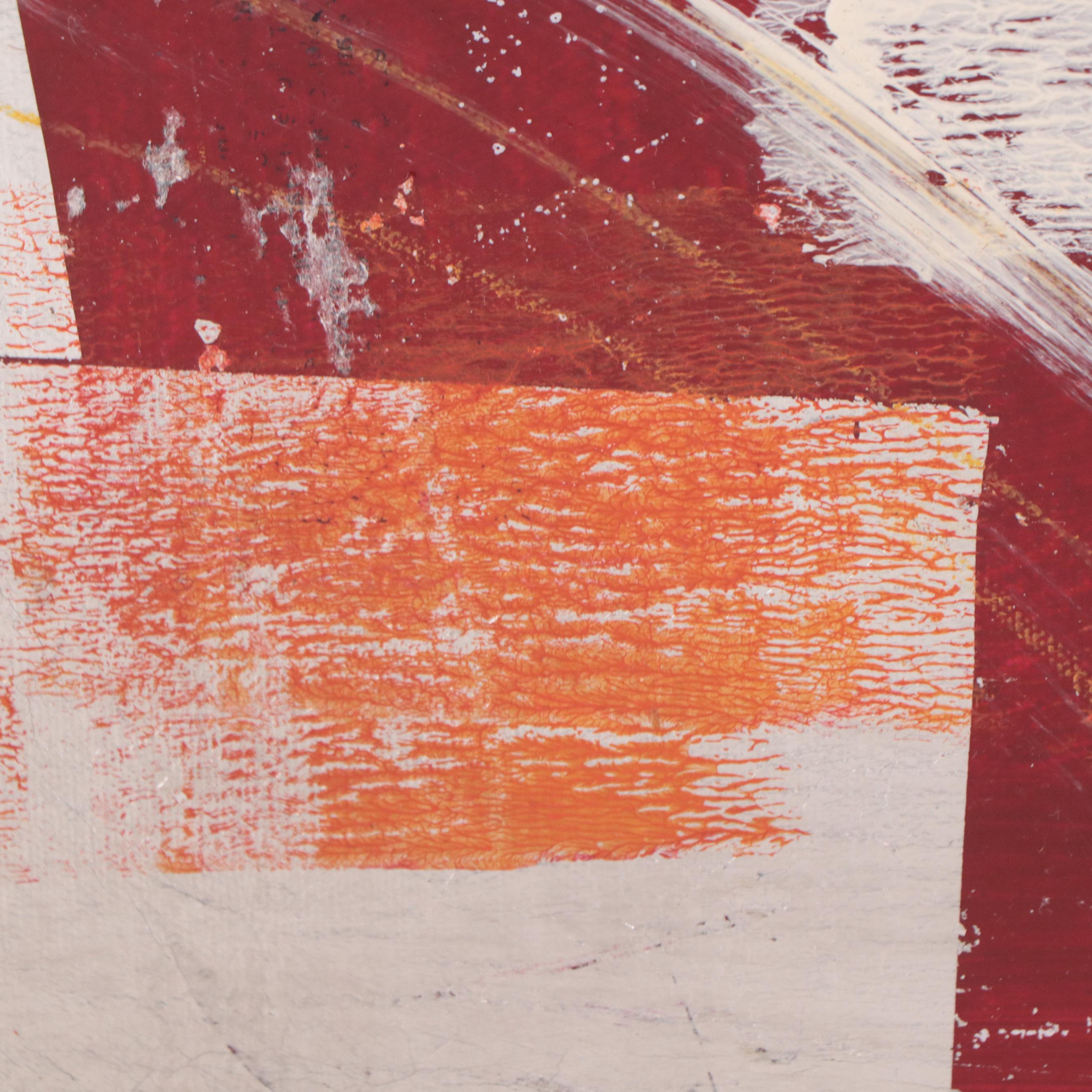 Ursula J. Brenner Abstract Mixed Media Painting, Circa 2023