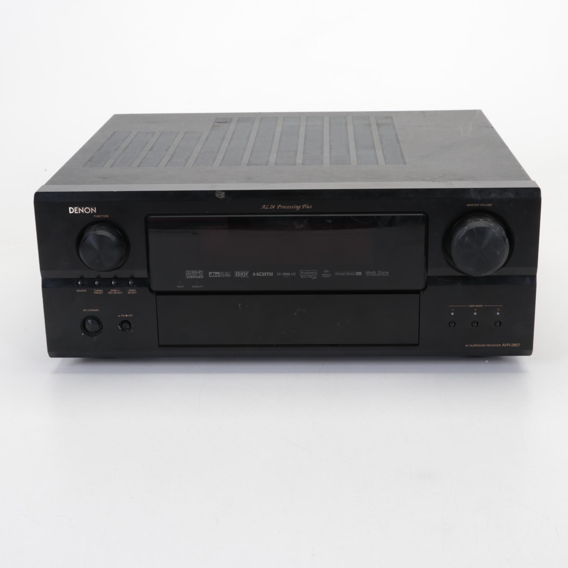 Denon AVR-2807 Home Theater AV Surround Receiver with Remote