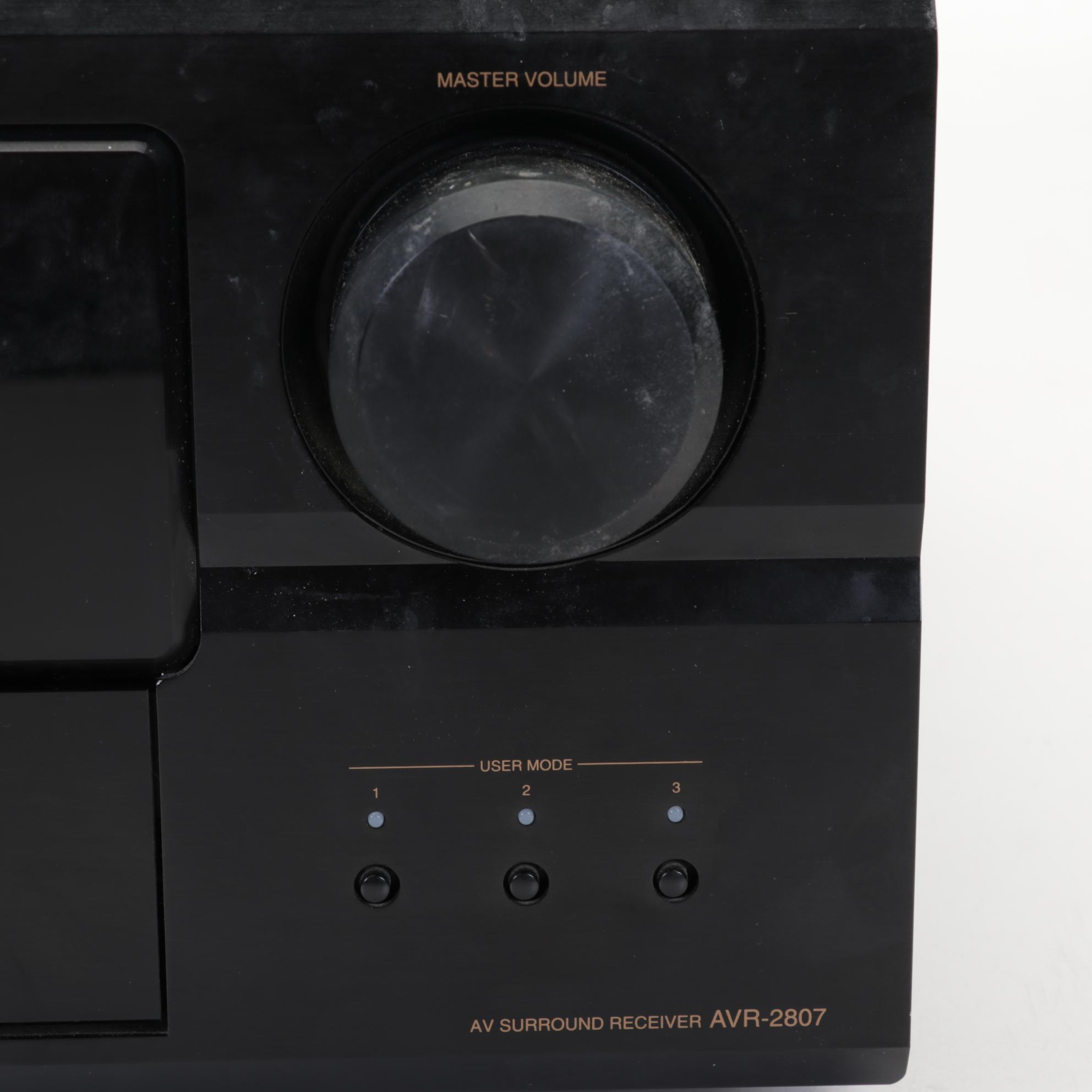 Denon AVR-2807 Home Theater AV Surround Receiver with Remote