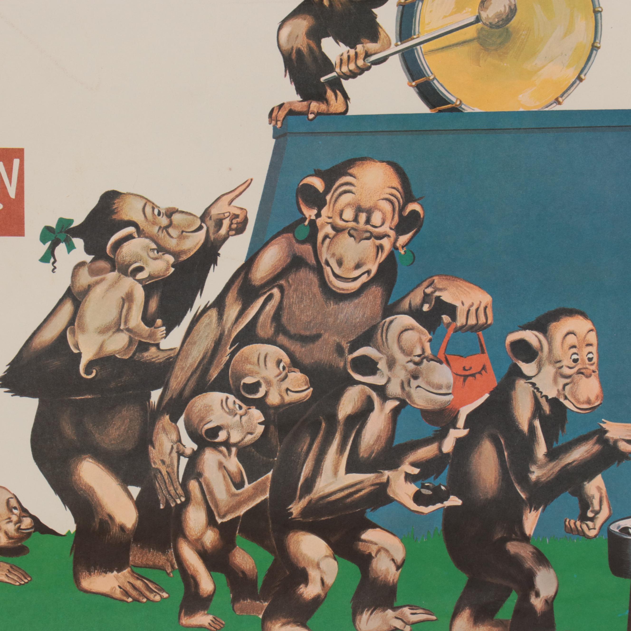 Ringling Bros. and Barnum & Bailey Offset Lithograph Circus Poster