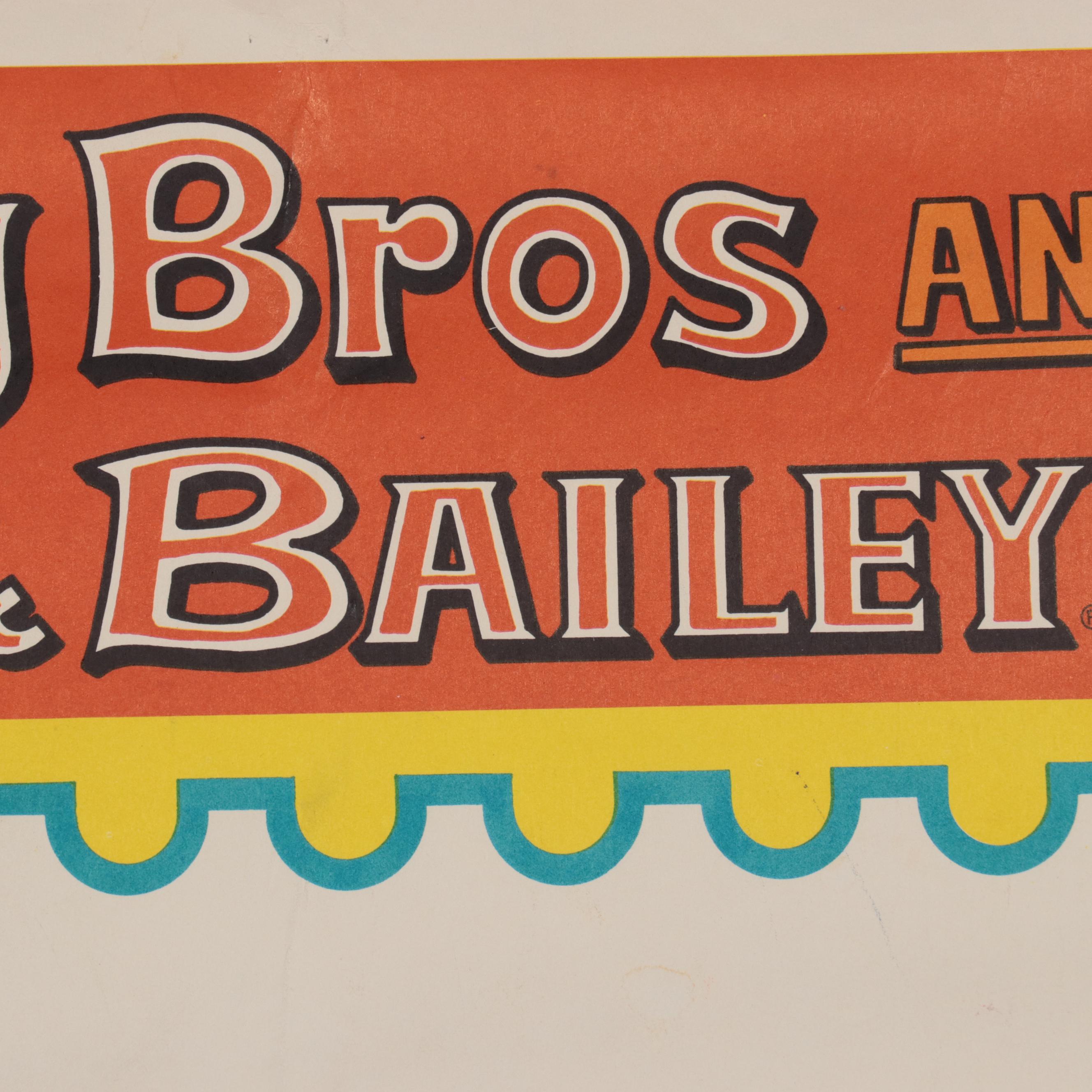 Ringling Bros. and Barnum & Bailey Offset Lithograph Circus Poster