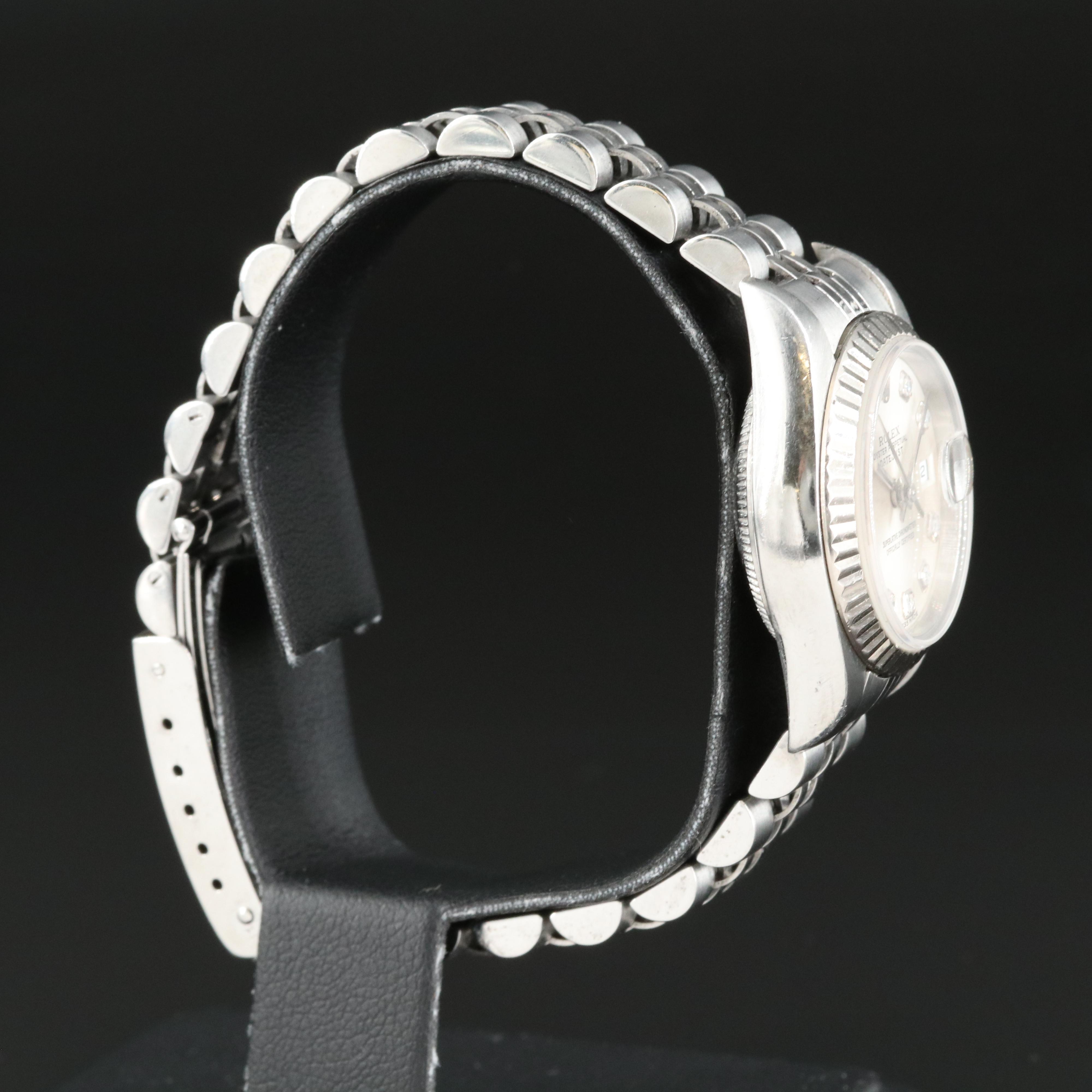 2003 Rolex Factory Diamond Dial Datejust Watch