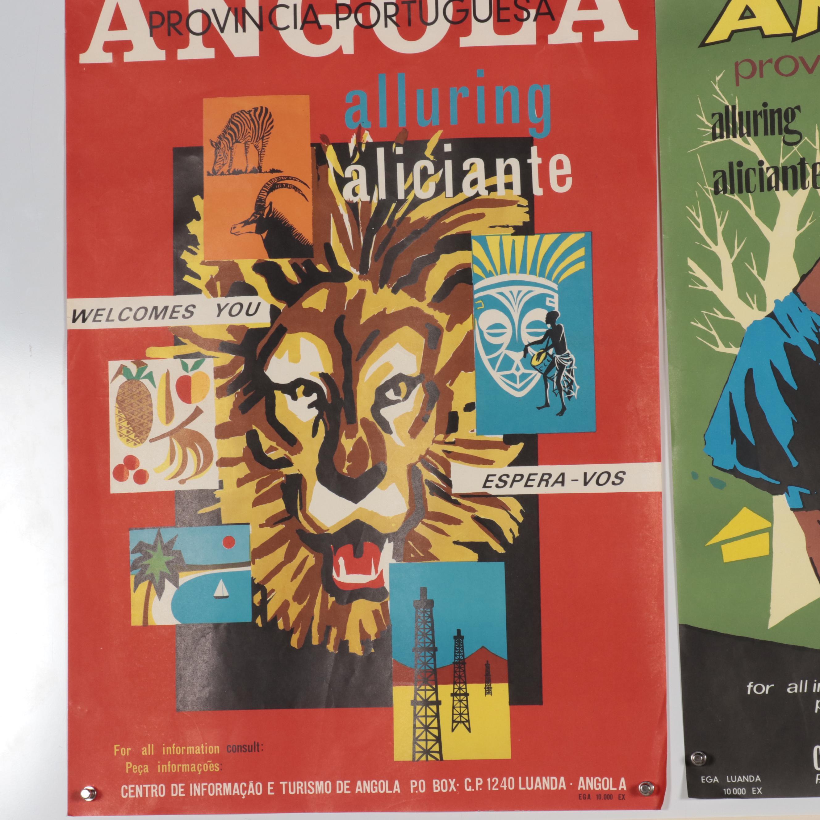 Angola Travel Posters, Circa 1960