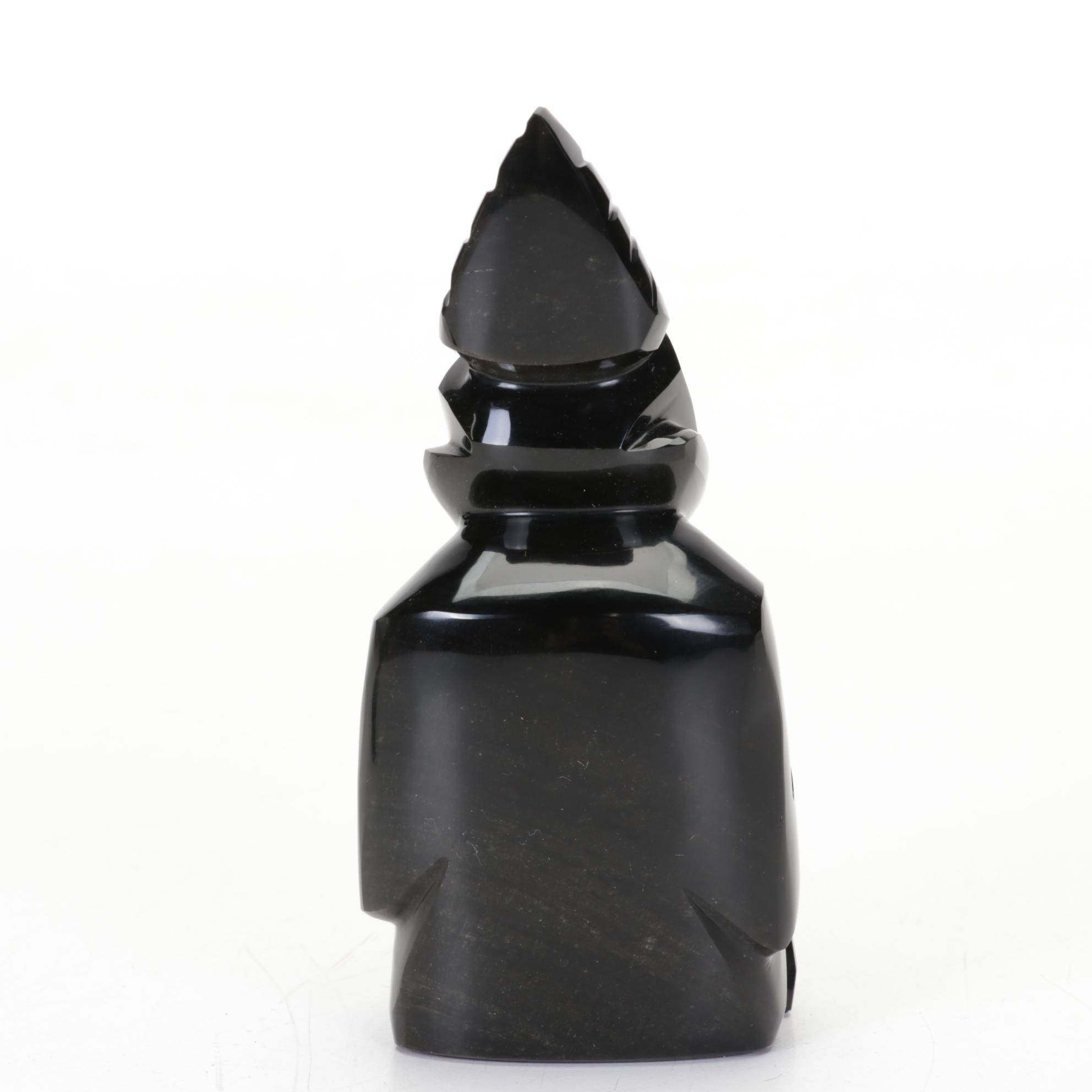 Carved Obsidian Figurines