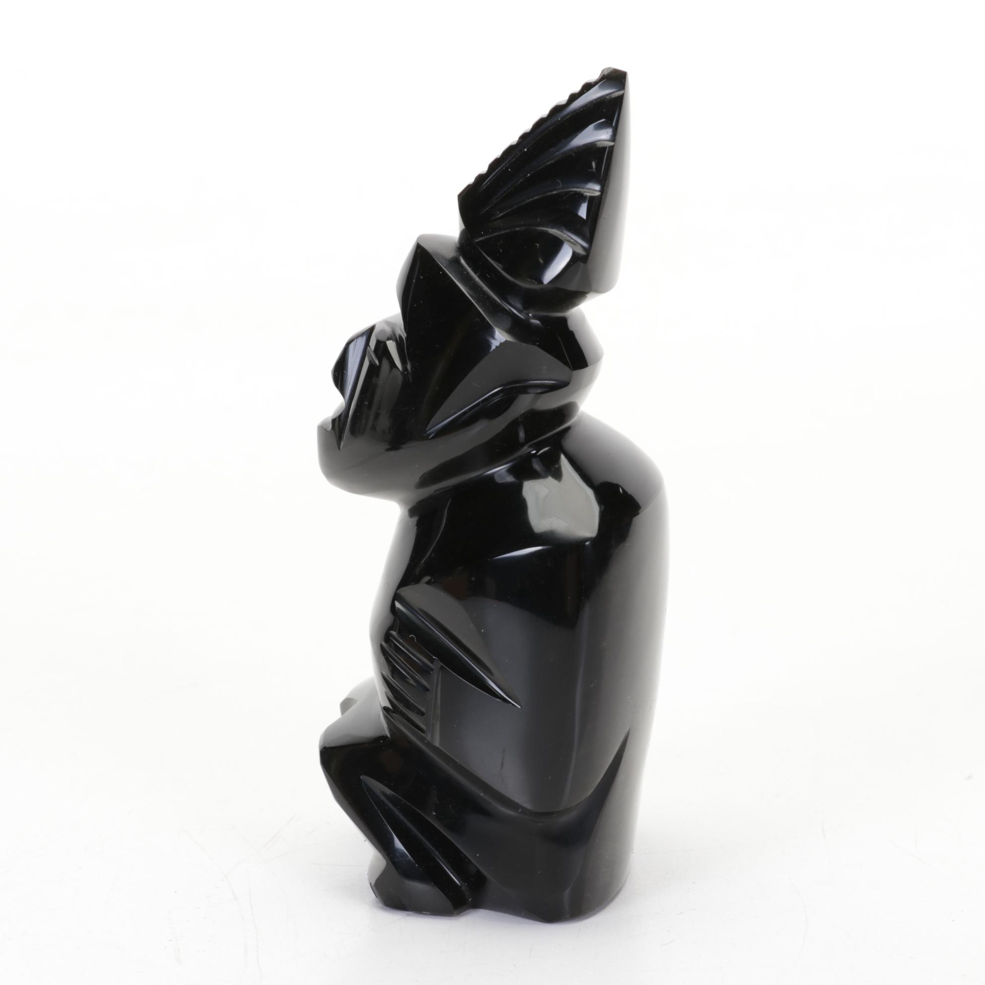 Carved Obsidian Figurines