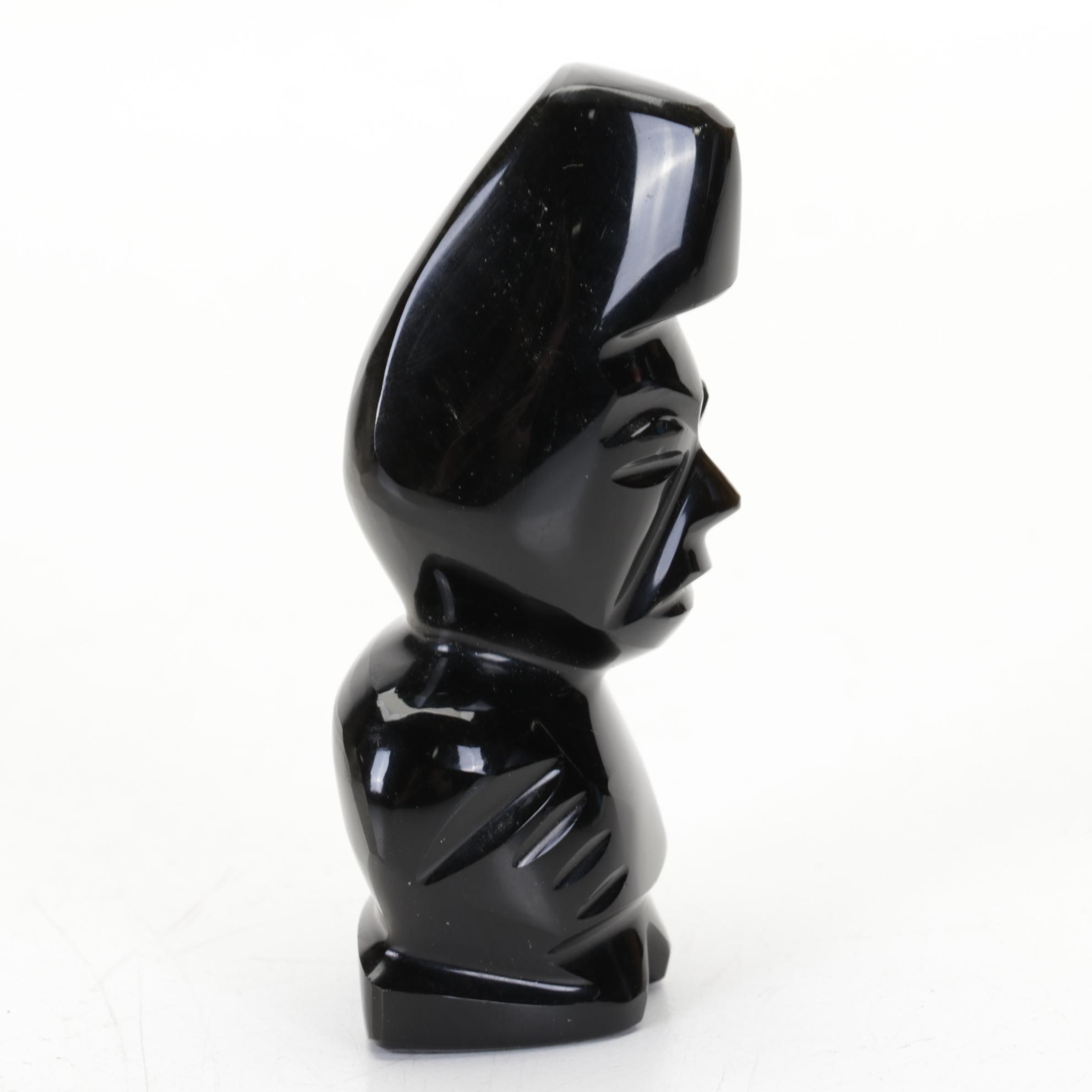 Carved Obsidian Figurines
