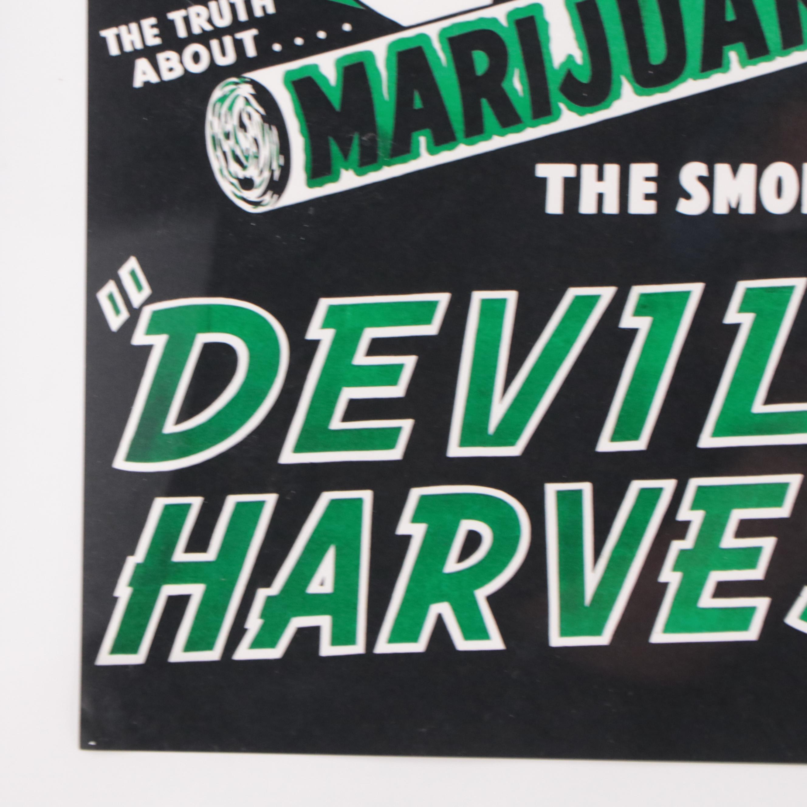 Offset Lithograph Marijuana Propaganda Poster, 21st Century