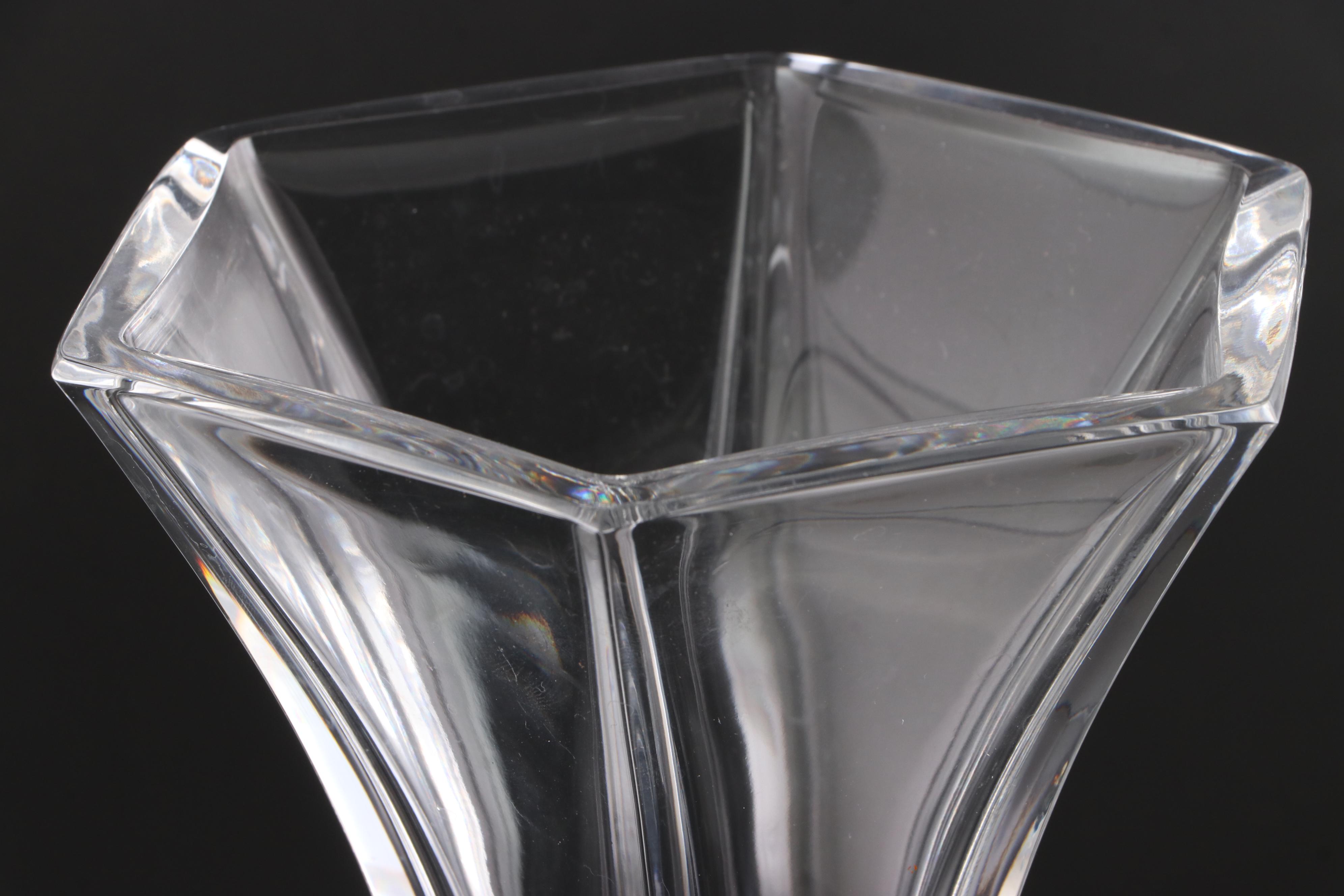 Gorham "Sovereign" Crystal Vase and Royal Doulton "Carnegie" Greek Vase