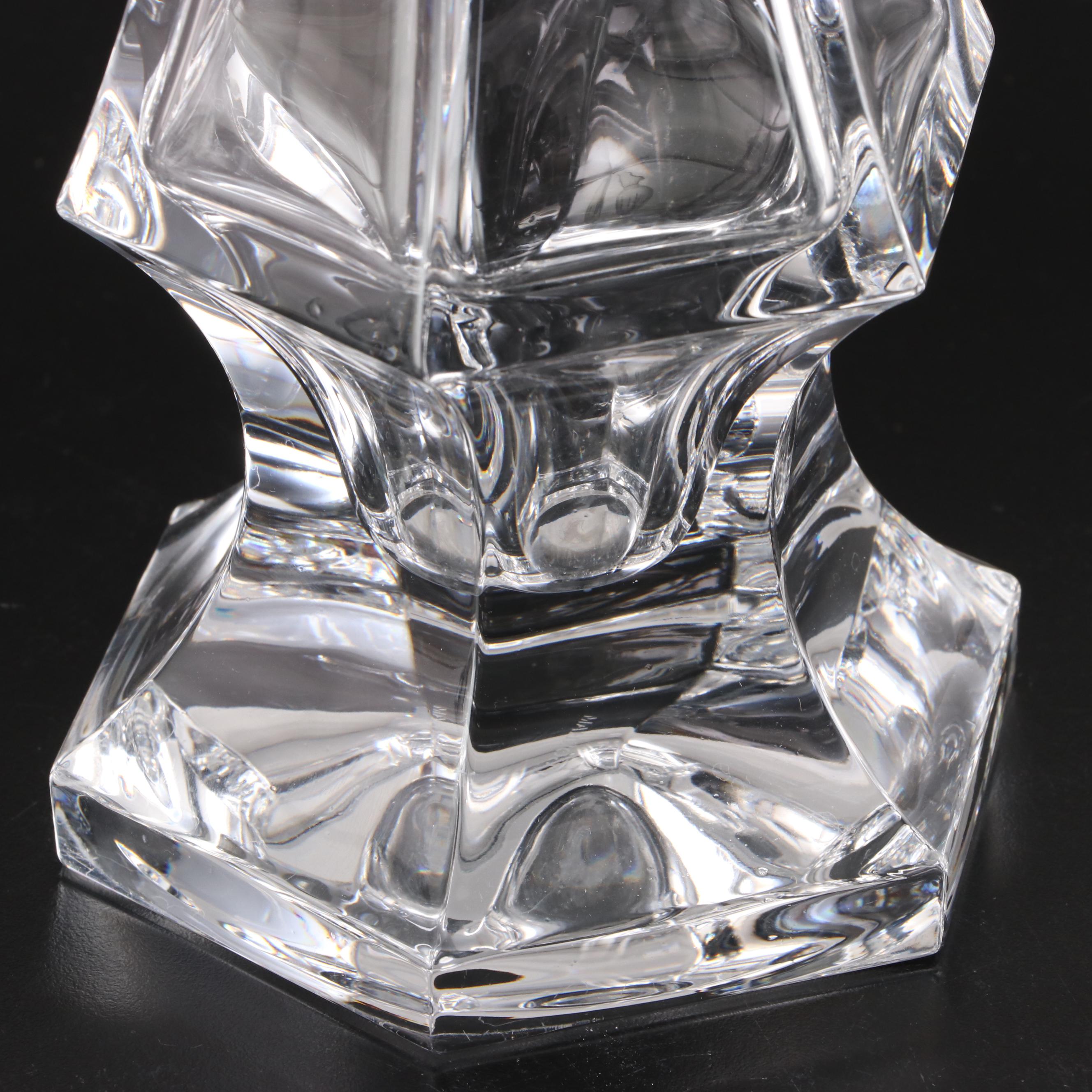 Gorham "Sovereign" Crystal Vase and Royal Doulton "Carnegie" Greek Vase