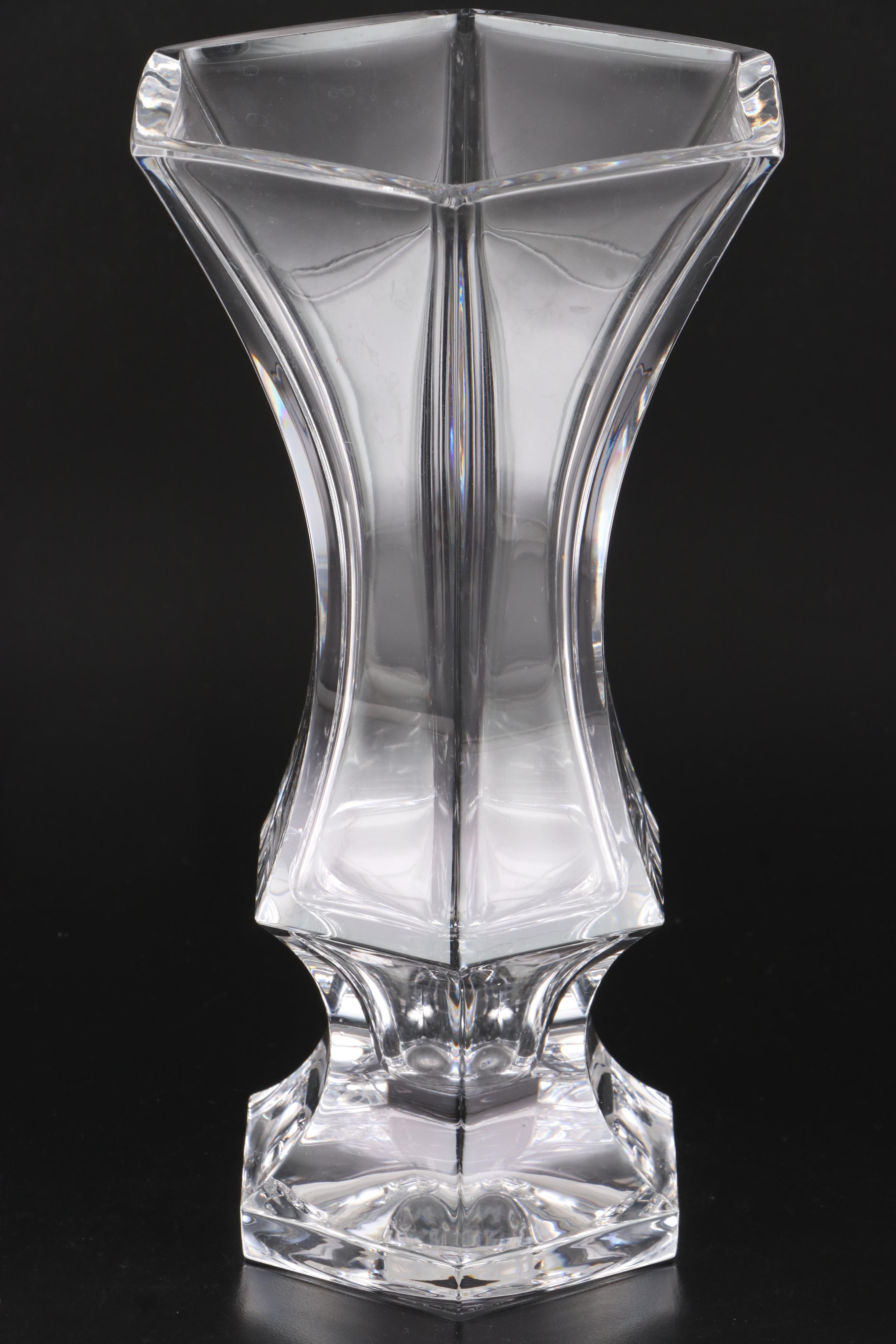 Gorham "Sovereign" Crystal Vase and Royal Doulton "Carnegie" Greek Vase