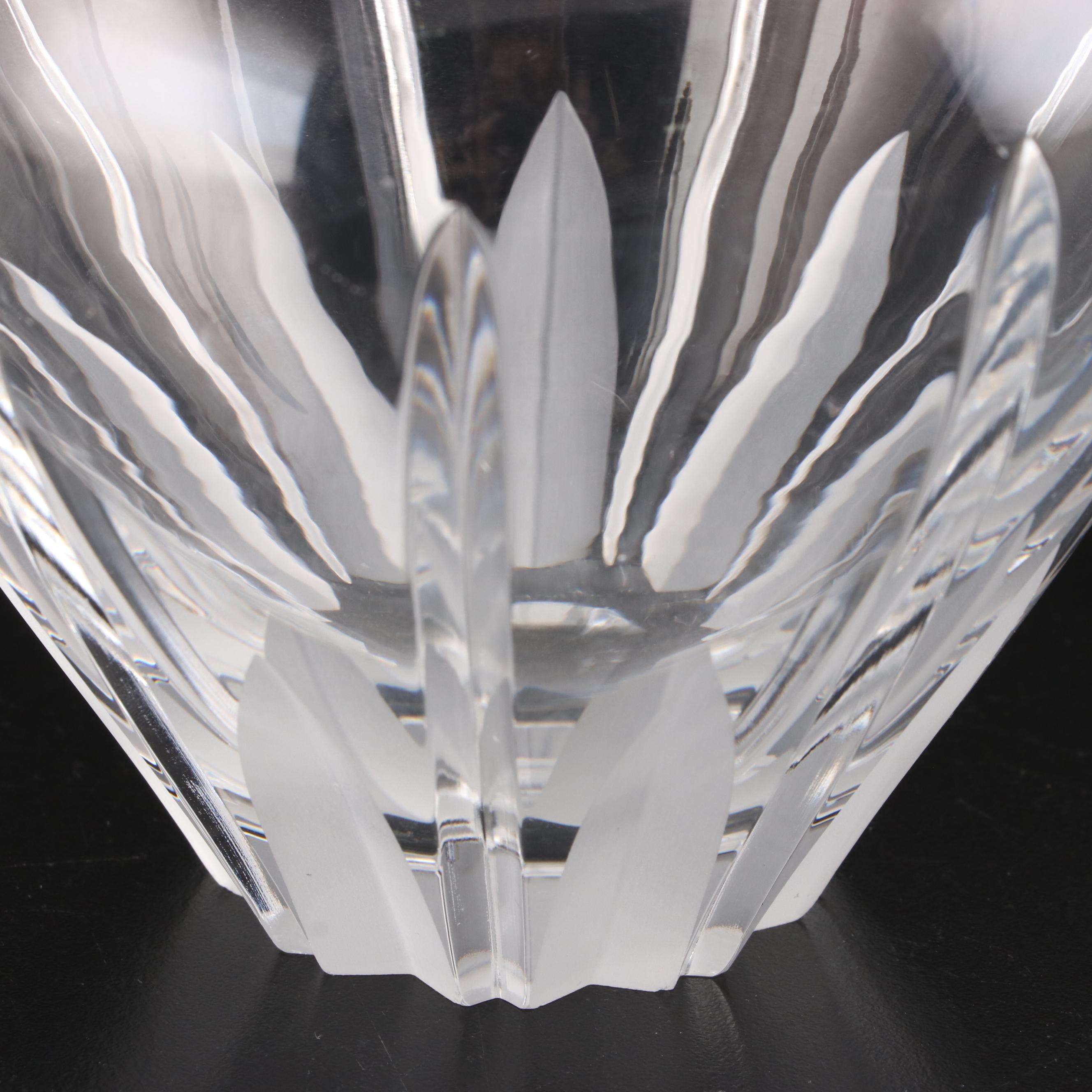 Gorham "Sovereign" Crystal Vase and Royal Doulton "Carnegie" Greek Vase