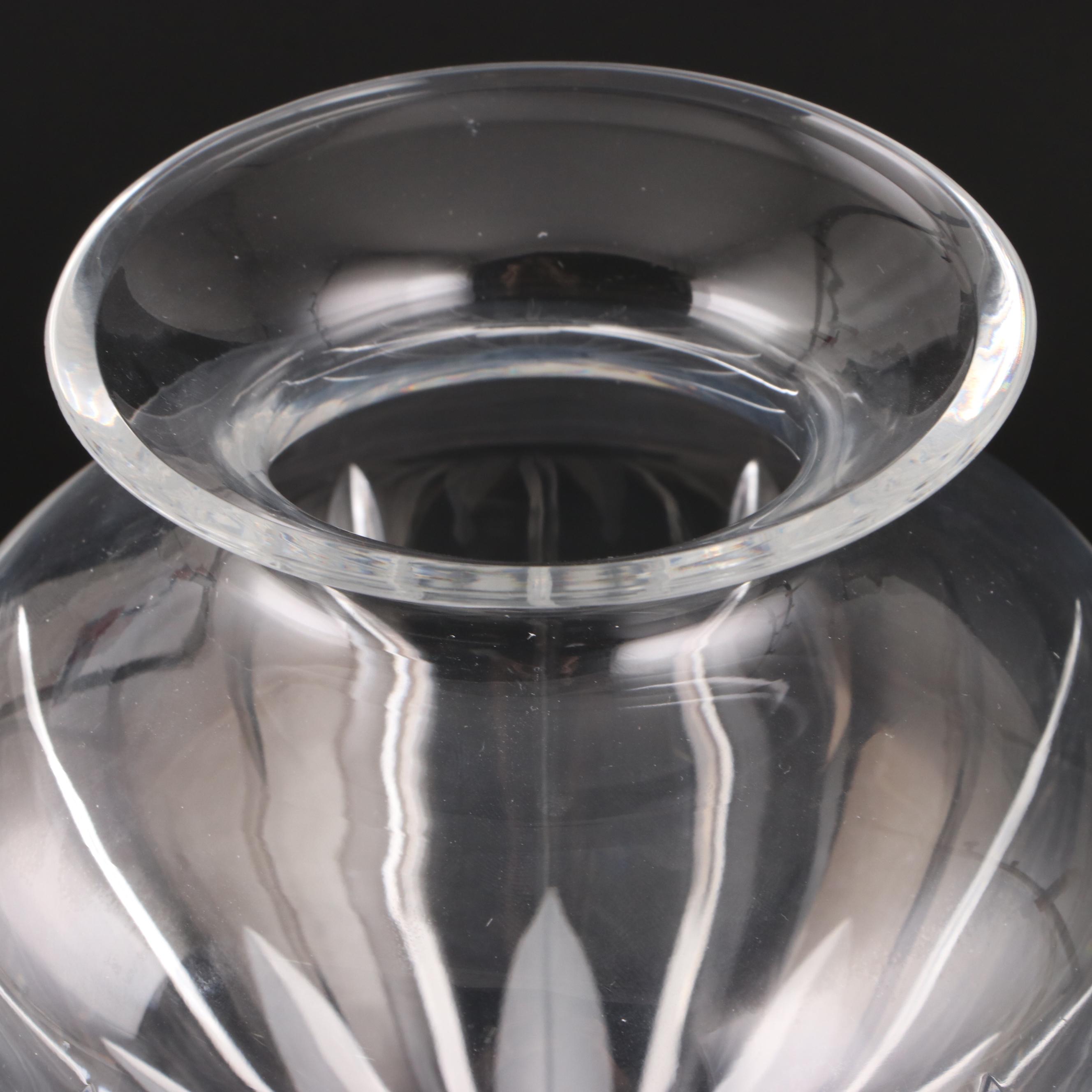 Gorham "Sovereign" Crystal Vase and Royal Doulton "Carnegie" Greek Vase