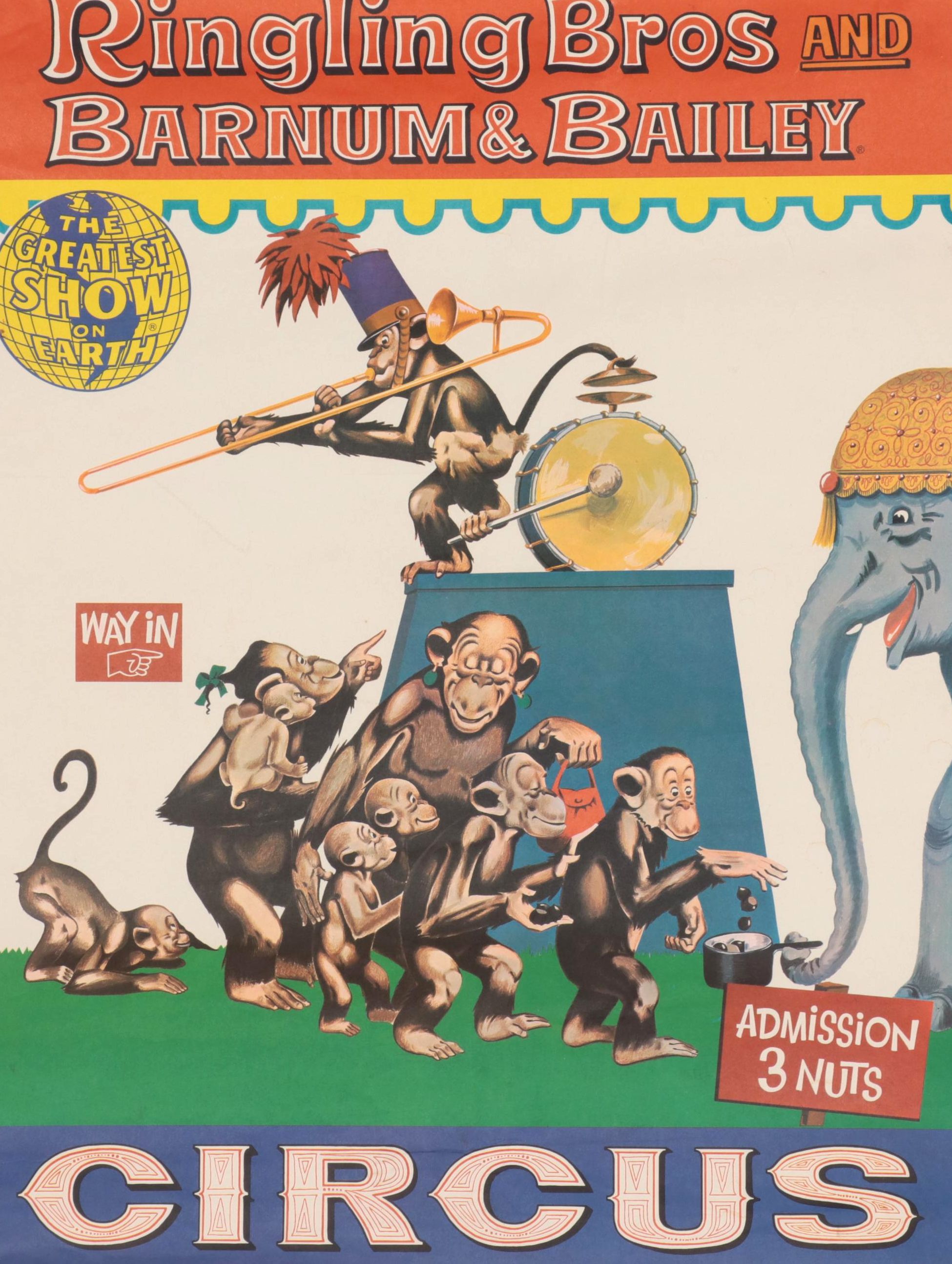 Ringling Bros. and Barnum & Bailey Offset Lithograph Circus Poster