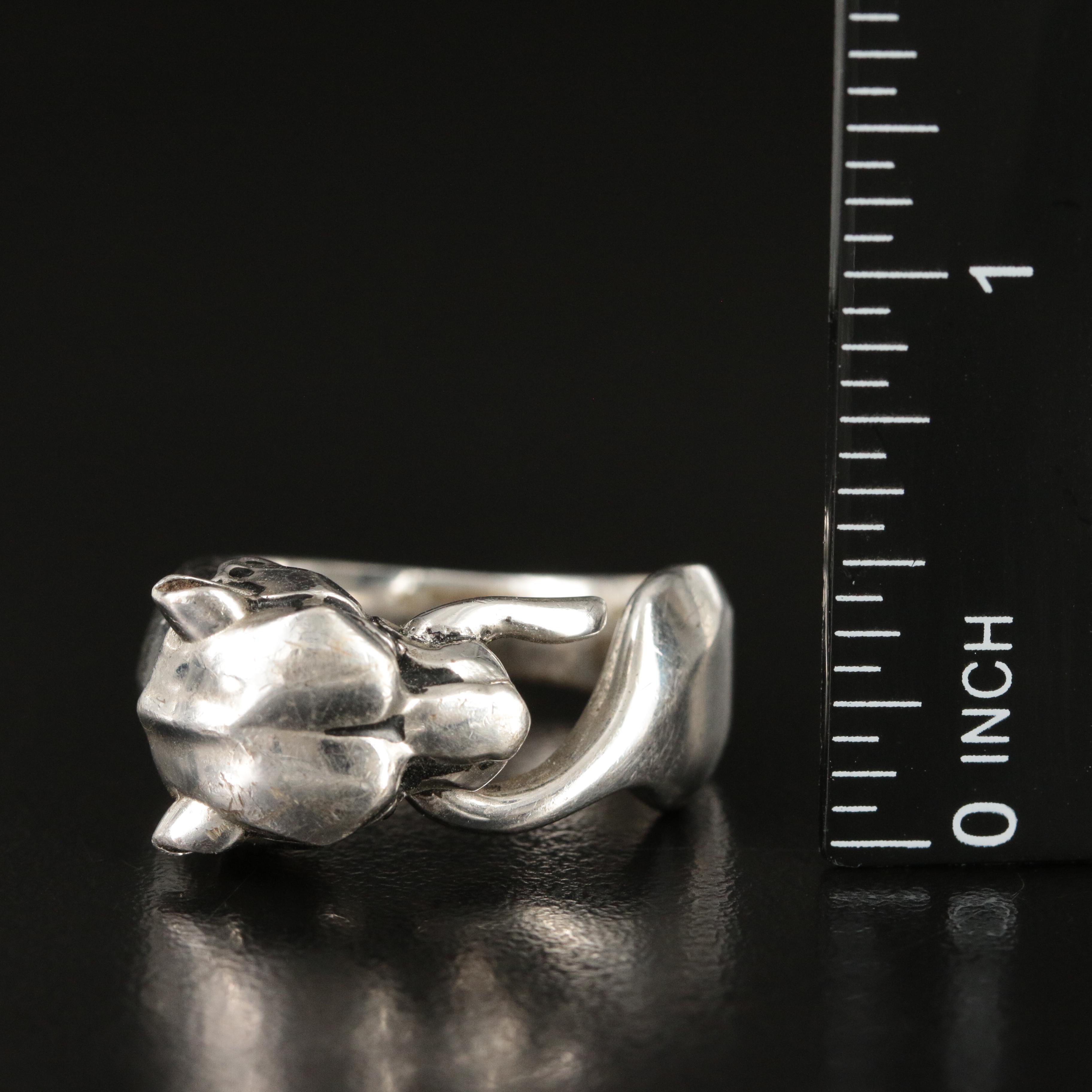 EFFY Sterling Panther Ring