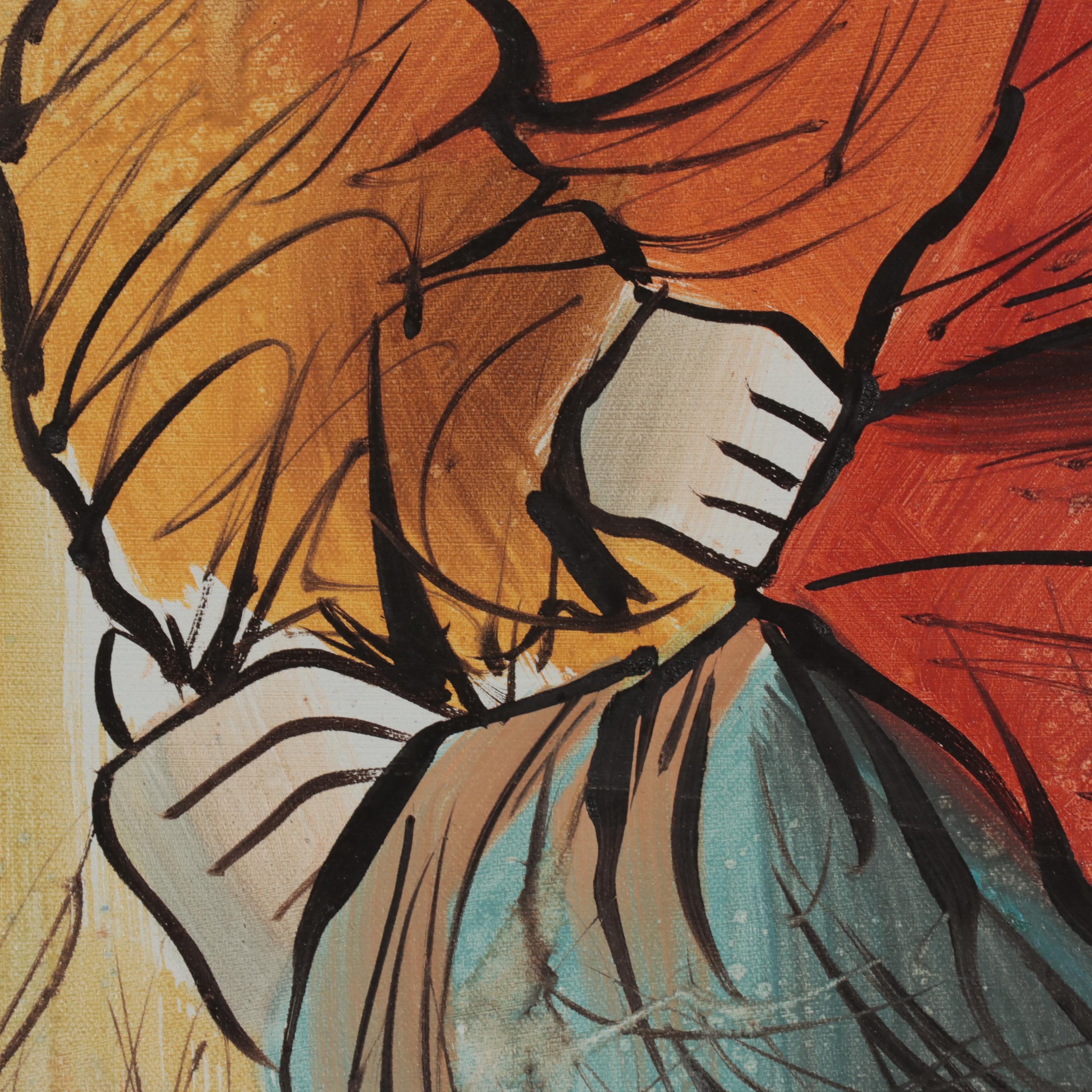 Jenkins Oil Painting of Mother and Child