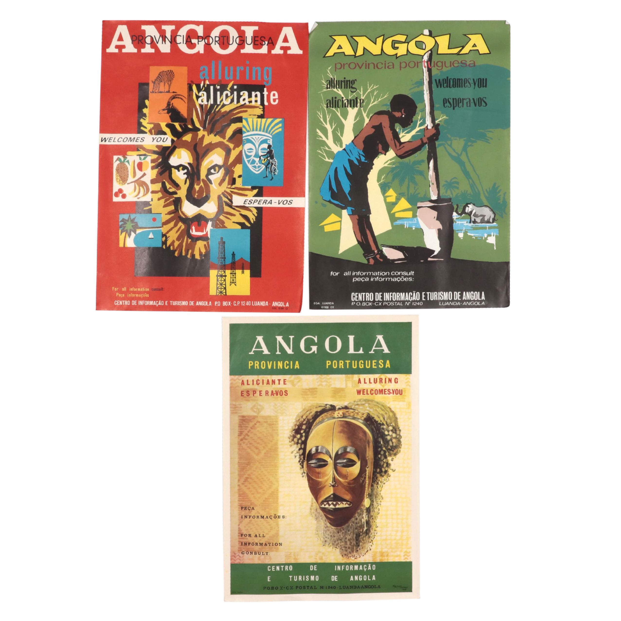 Angola Travel Posters, Circa 1960