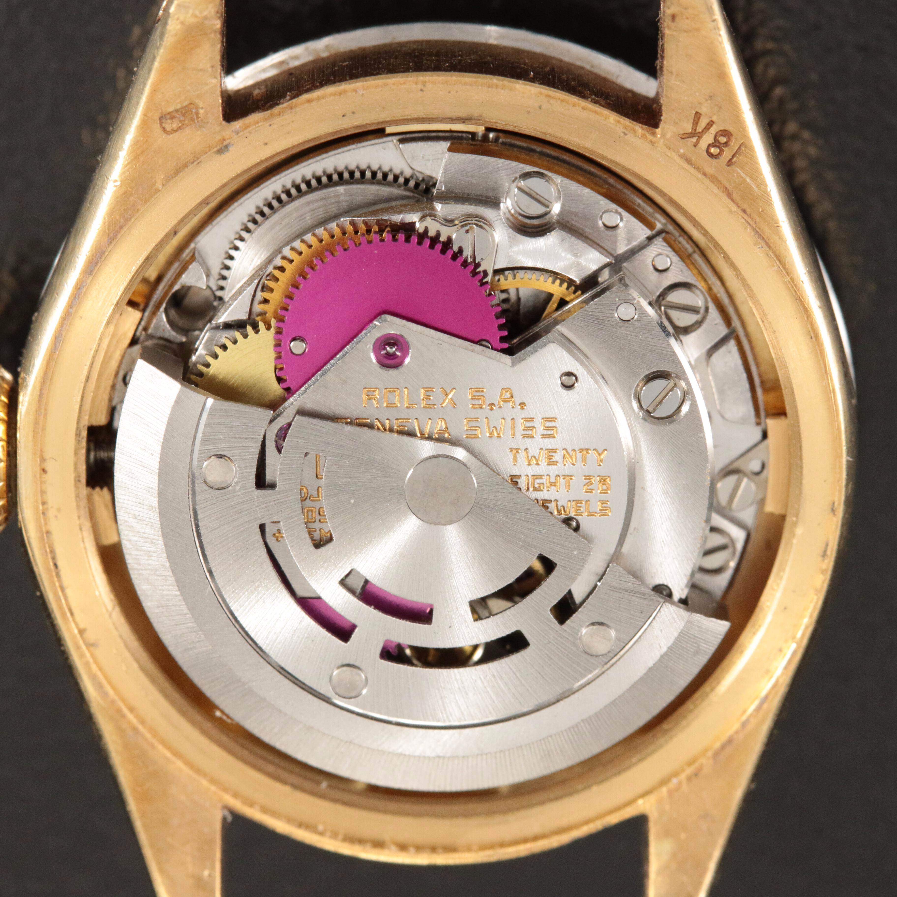 1970 Rolex Custom Diamond Bezel Datejust Watch