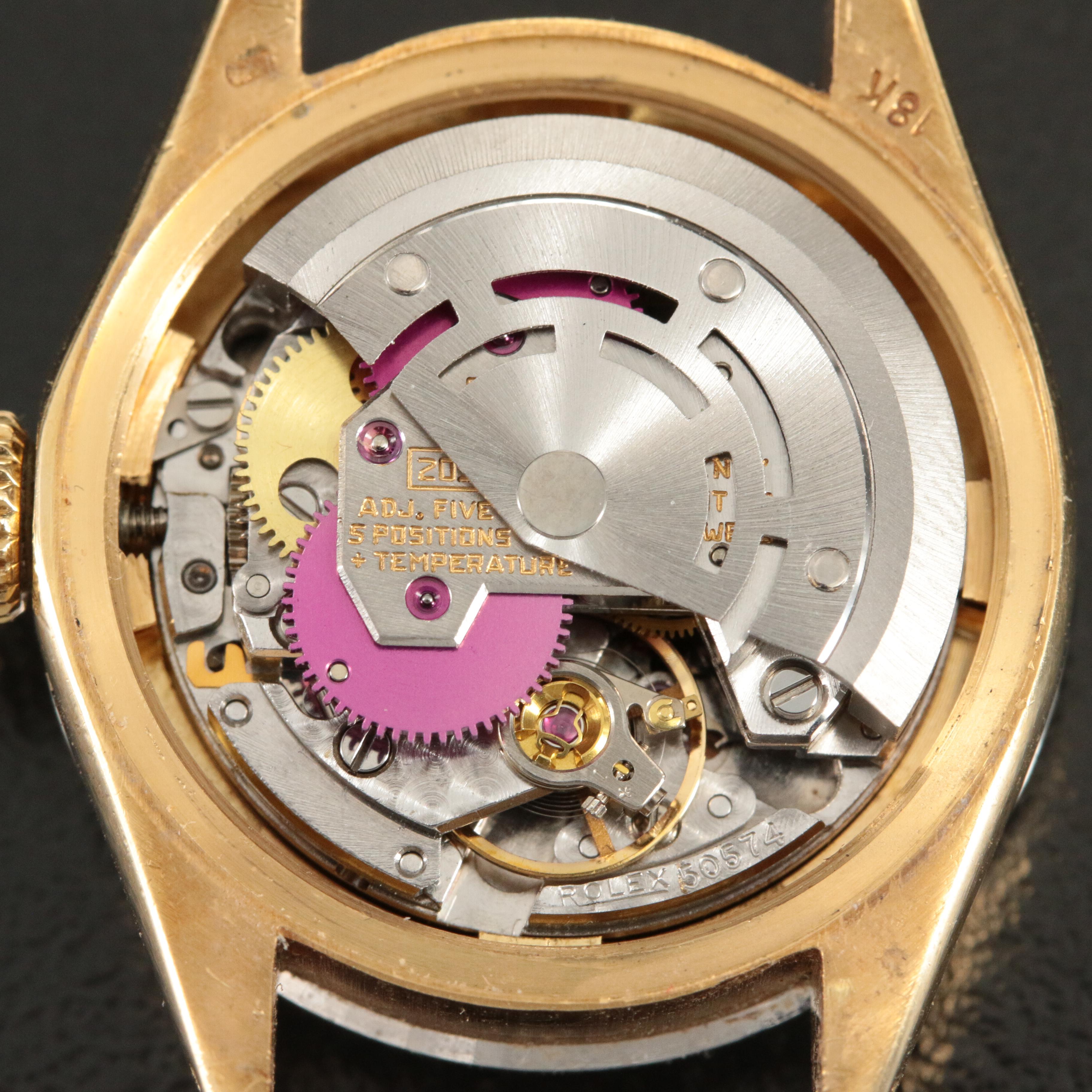 1970 Rolex Custom Diamond Bezel Datejust Watch