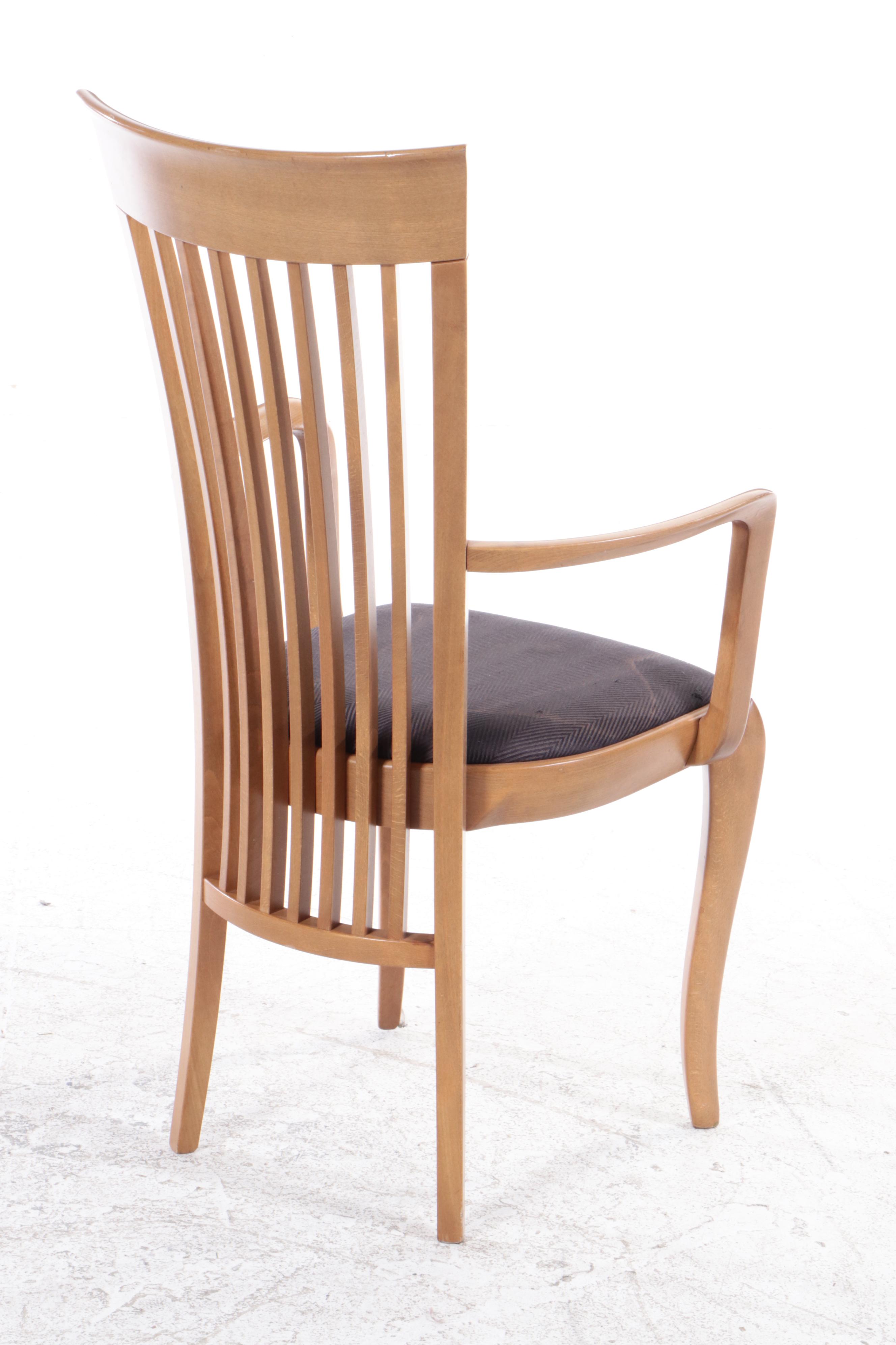Sibau S.R.L. Italian Modern Teak and Beech Dining Set