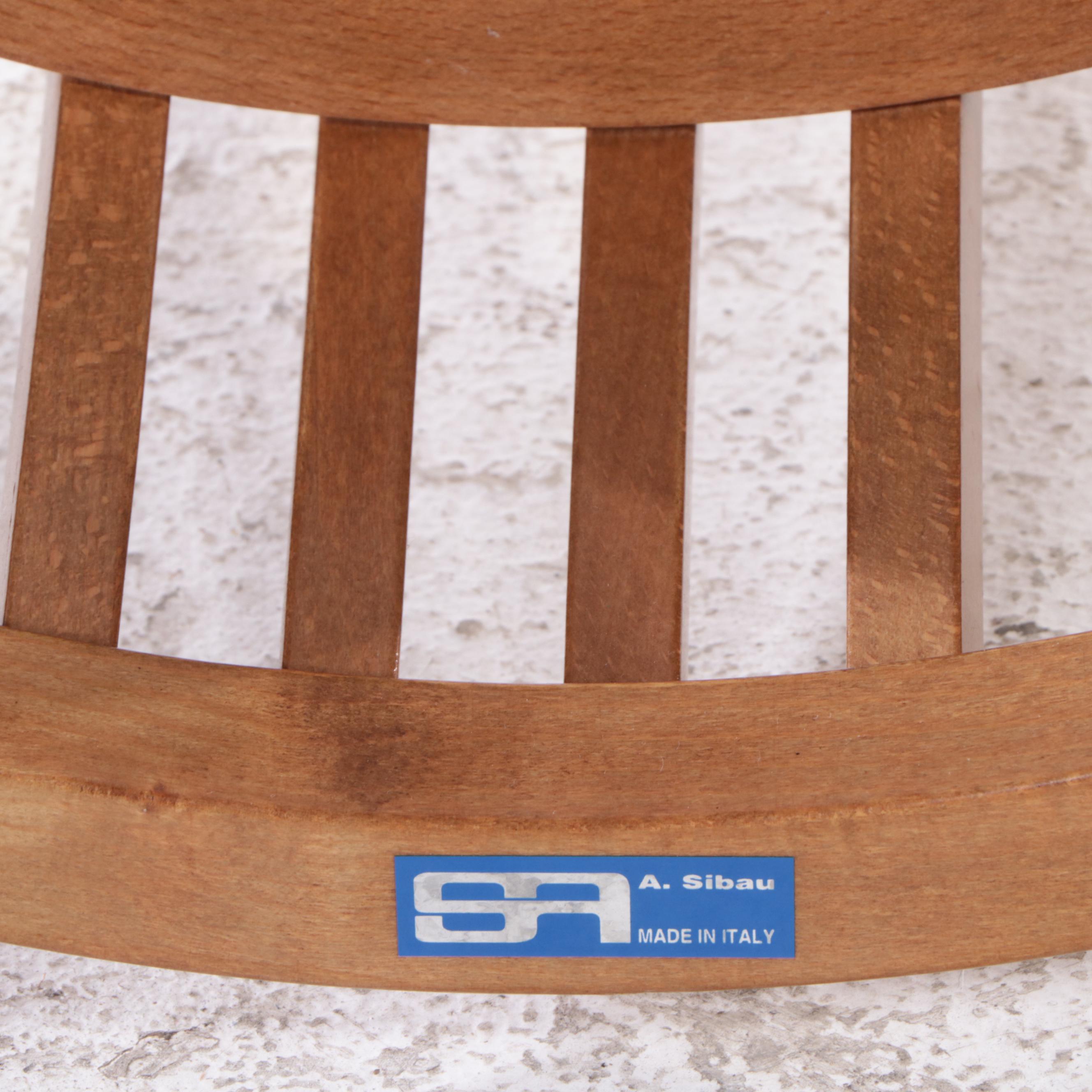 Sibau S.R.L. Italian Modern Teak and Beech Dining Set