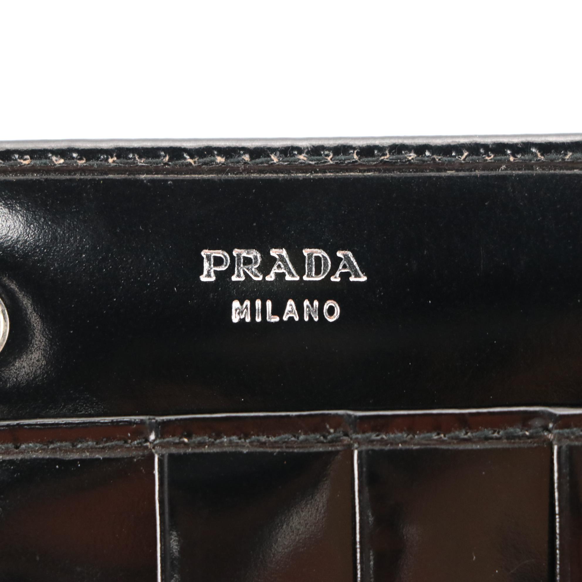 Prada Wallet Clutch in Patent Leather