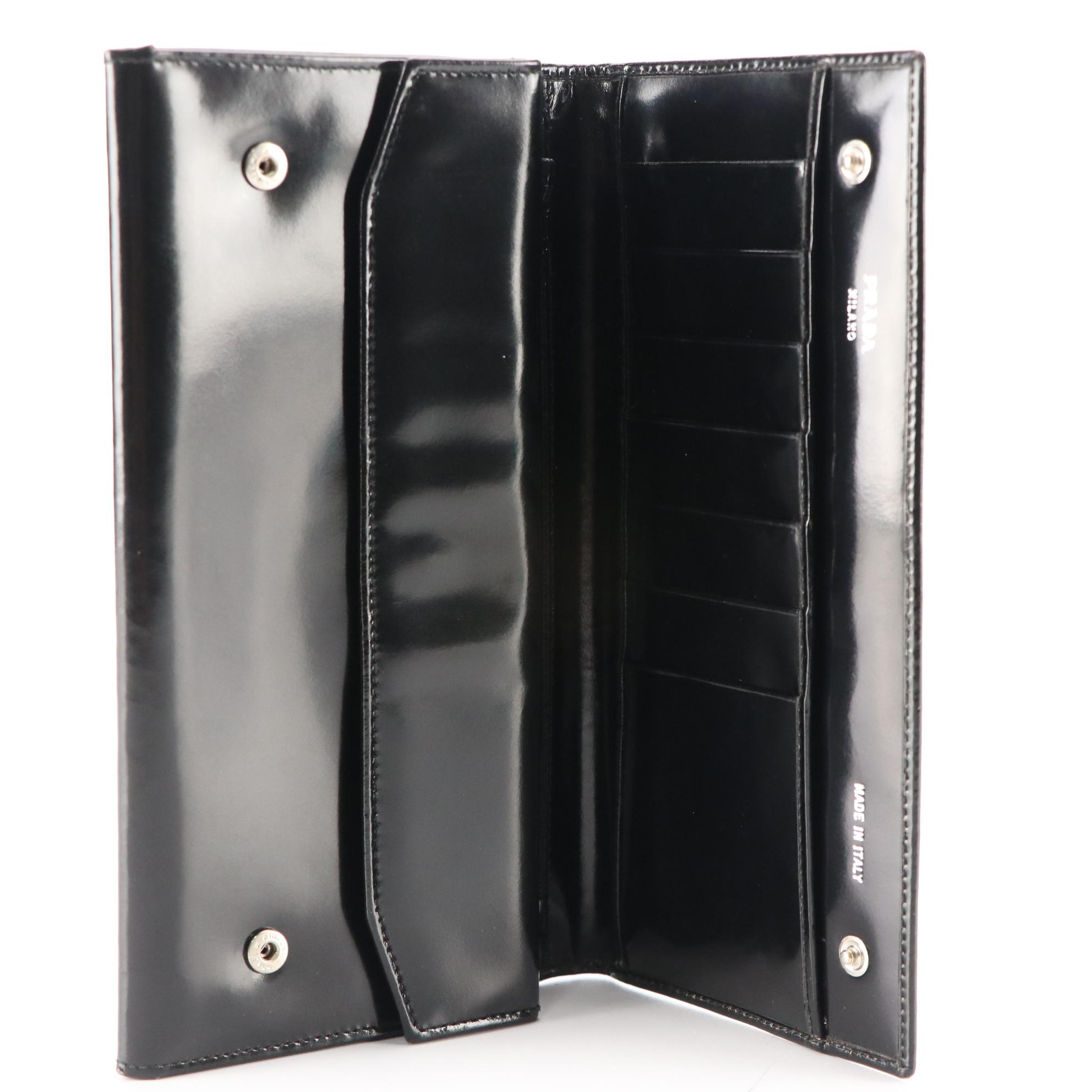 Prada Wallet Clutch in Patent Leather