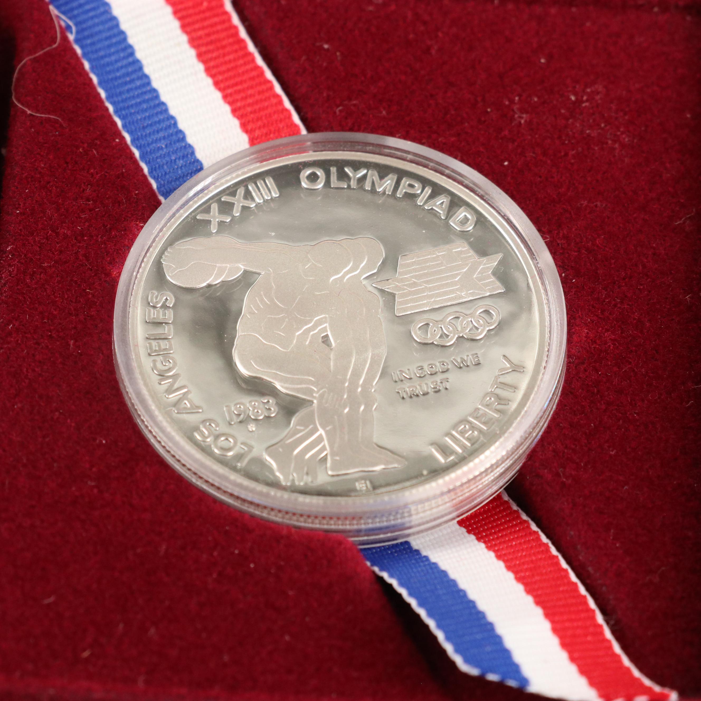 Four Modern United States Commemorative Proof Silver Dollars