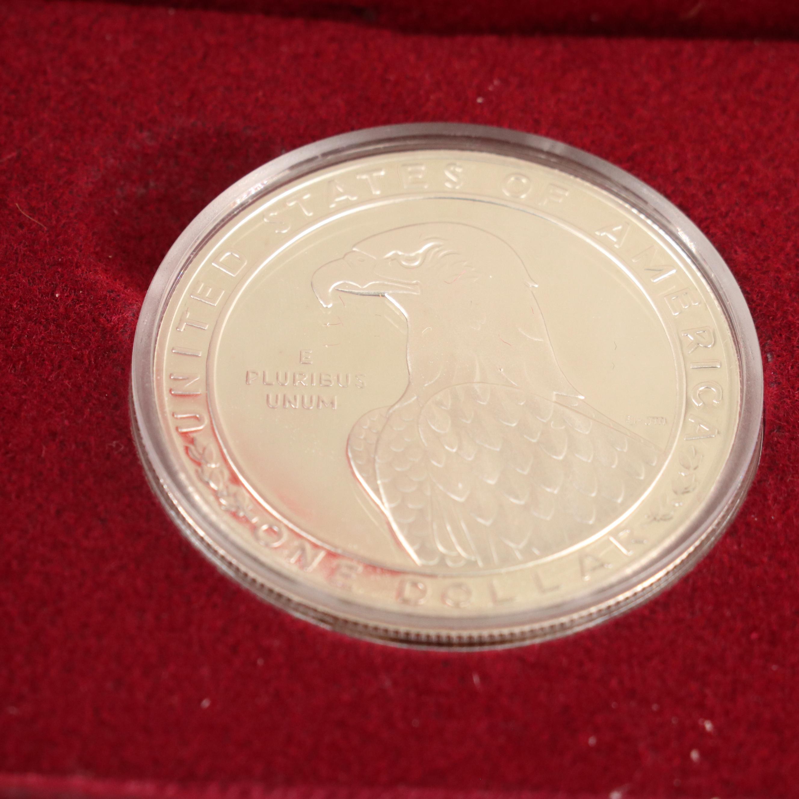 Four Modern United States Commemorative Proof Silver Dollars