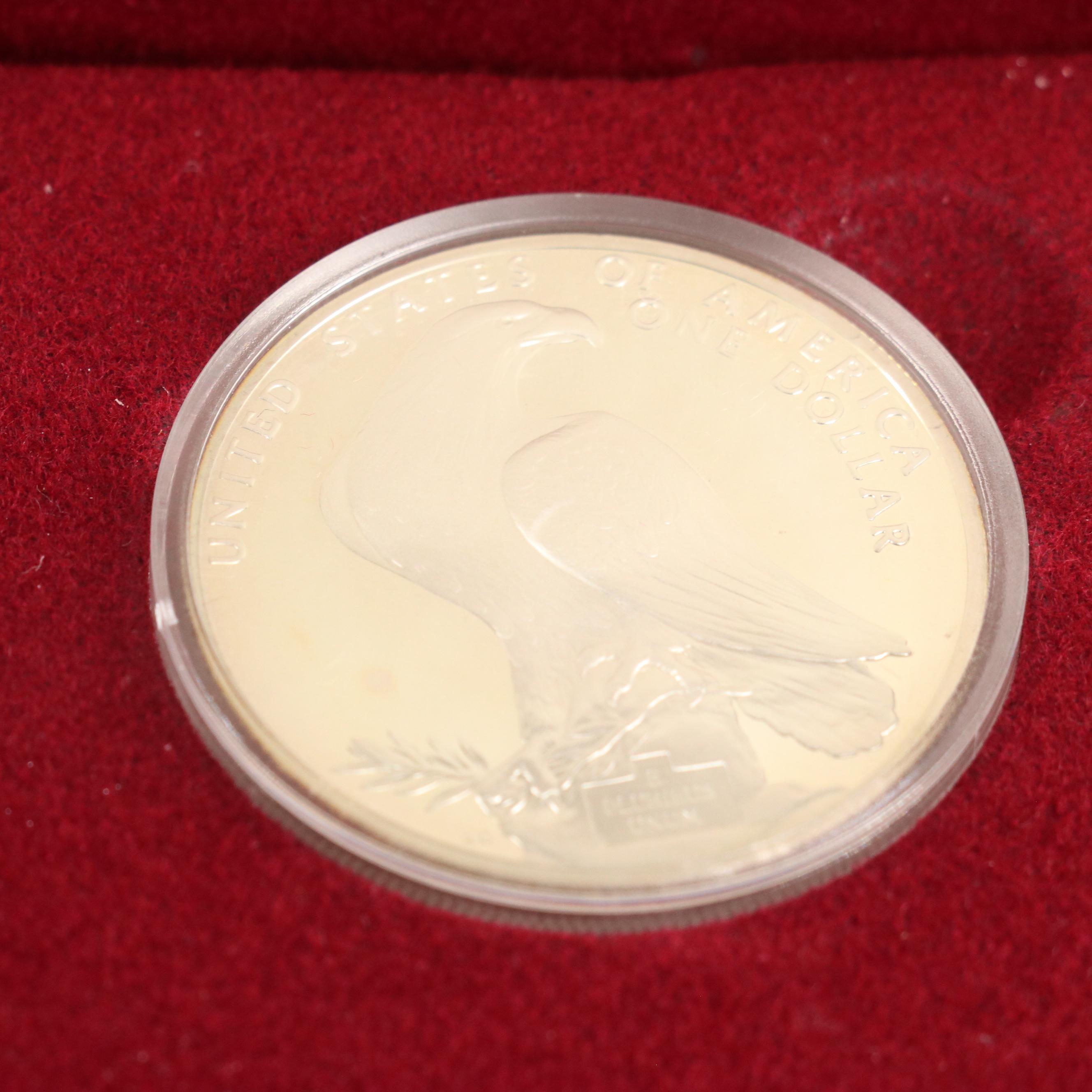 Four Modern United States Commemorative Proof Silver Dollars