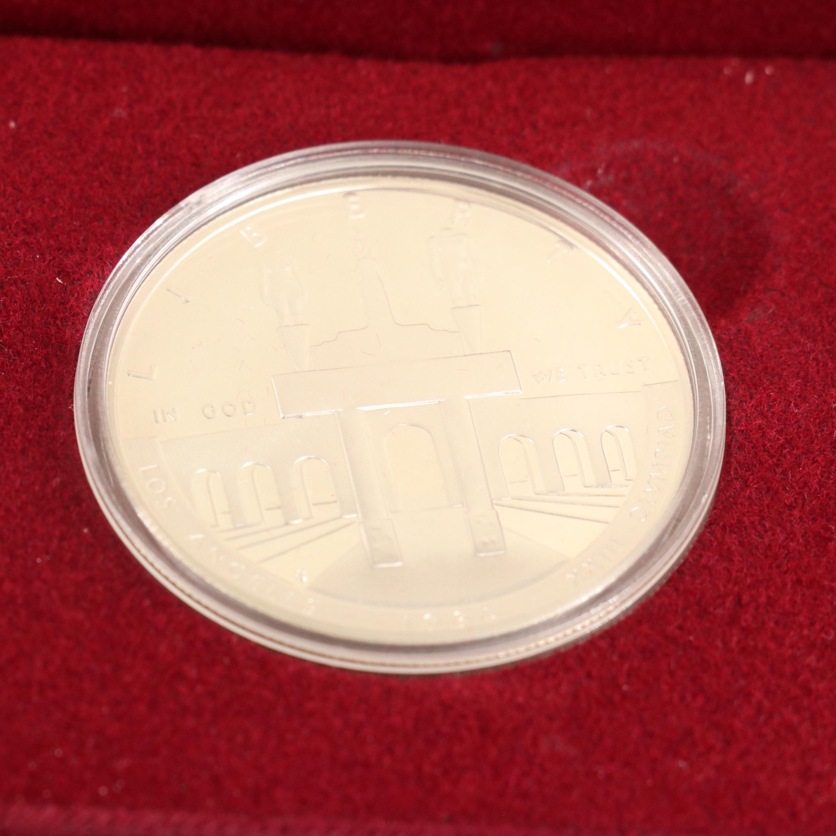 Four Modern United States Commemorative Proof Silver Dollars