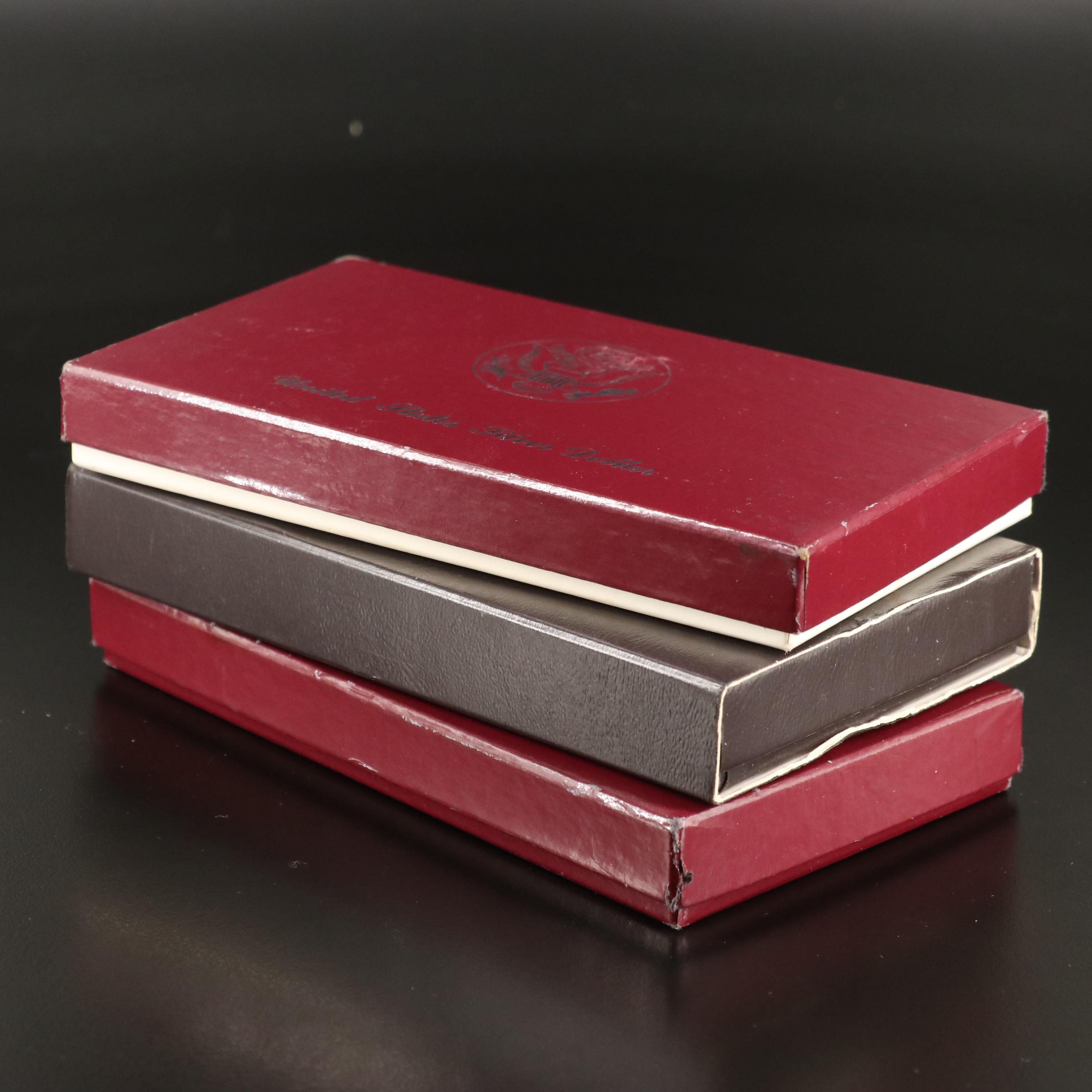 Four Modern United States Commemorative Proof Silver Dollars