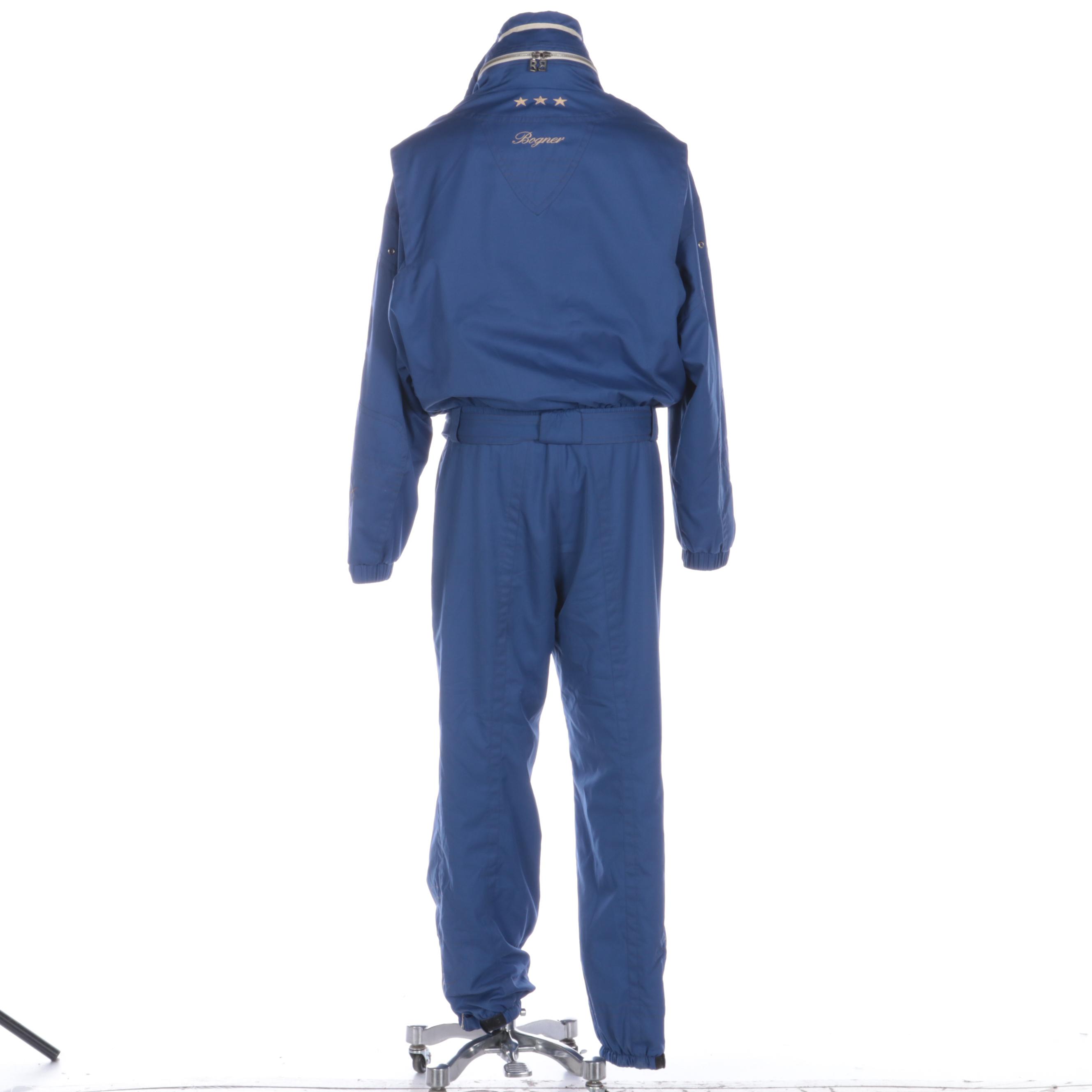 Bogner Two-Piece Ski Suit with Knit Beanies
