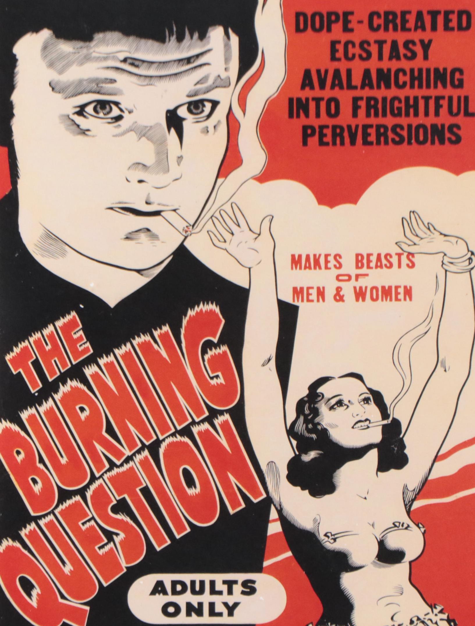 Offset Lithograph Marijuana Propaganda Poster, 21st Century