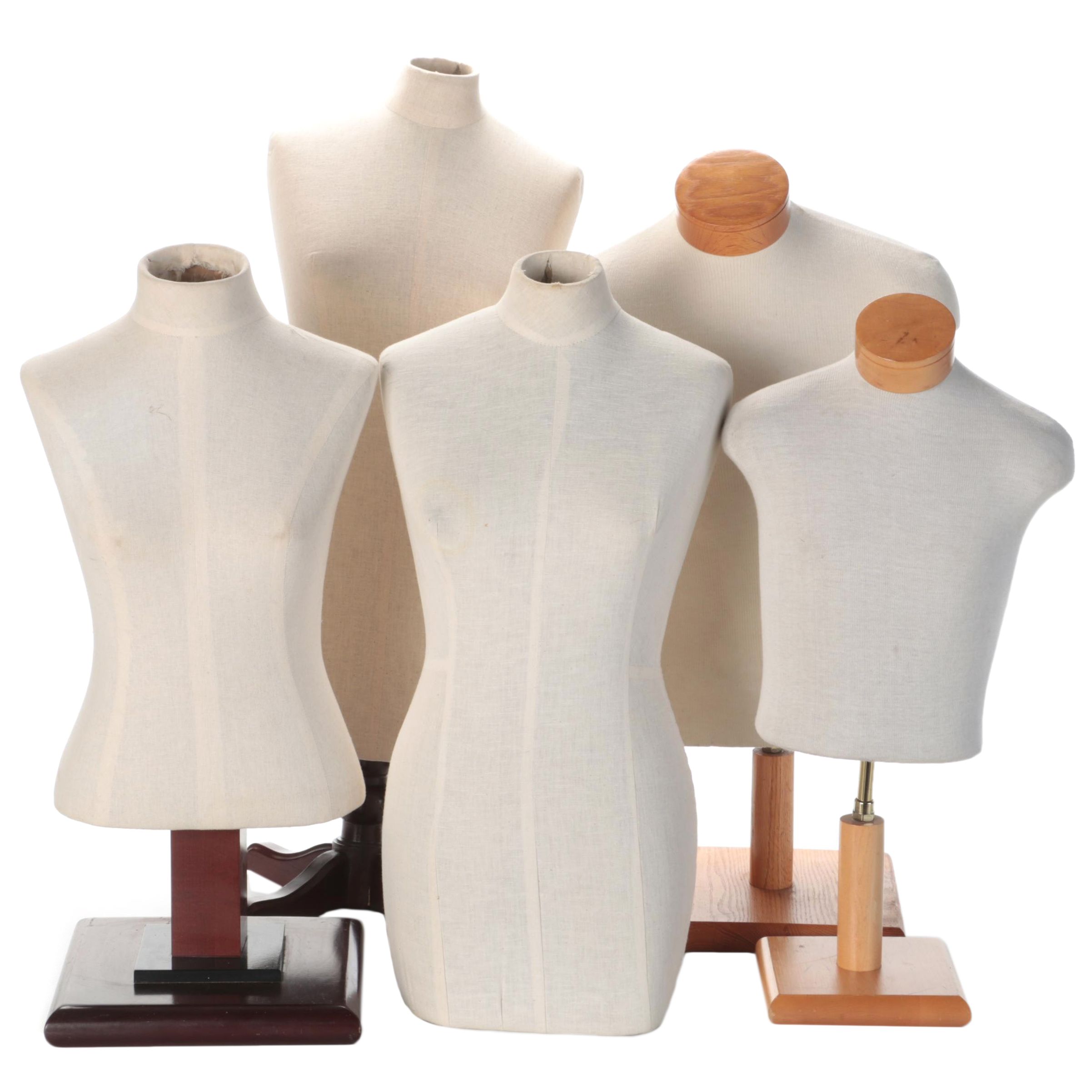 Five Mannequin Torso Forms