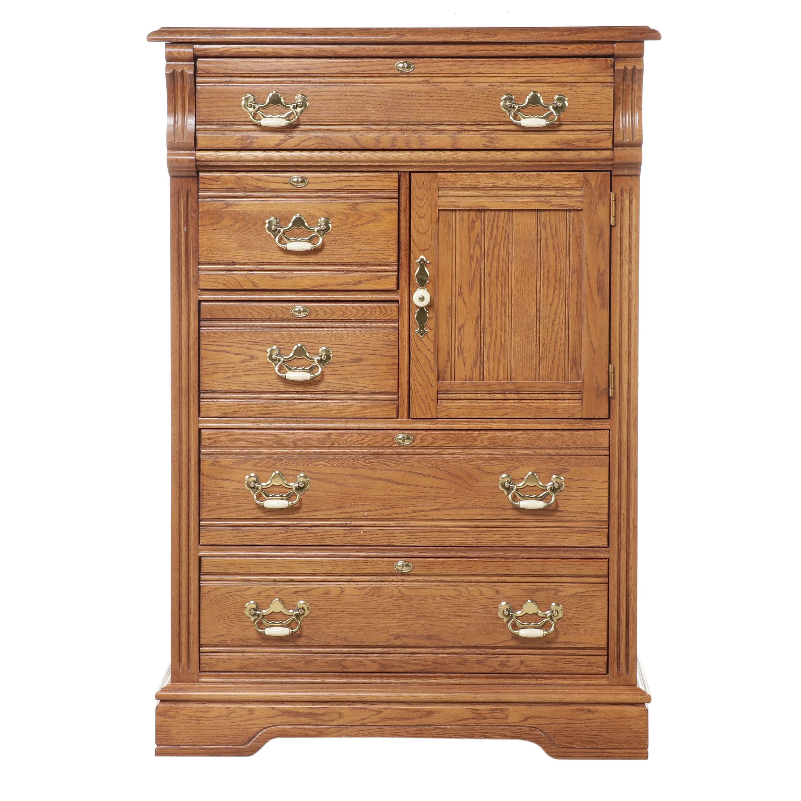 Lexington Victorian Style Oak Chifferobe