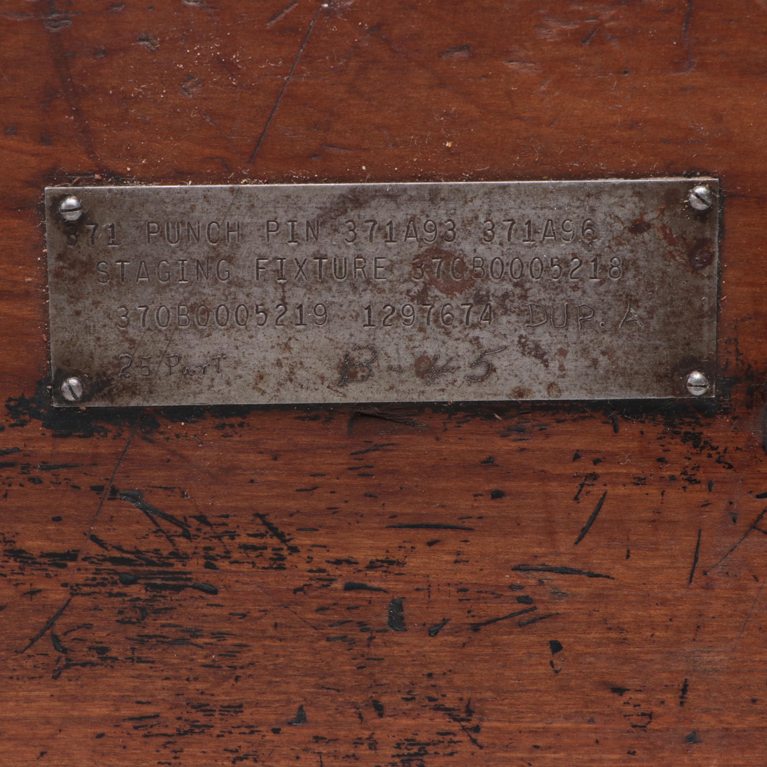 Maple Tool Box with Metal Mounted Walnut Wood Dresser Box