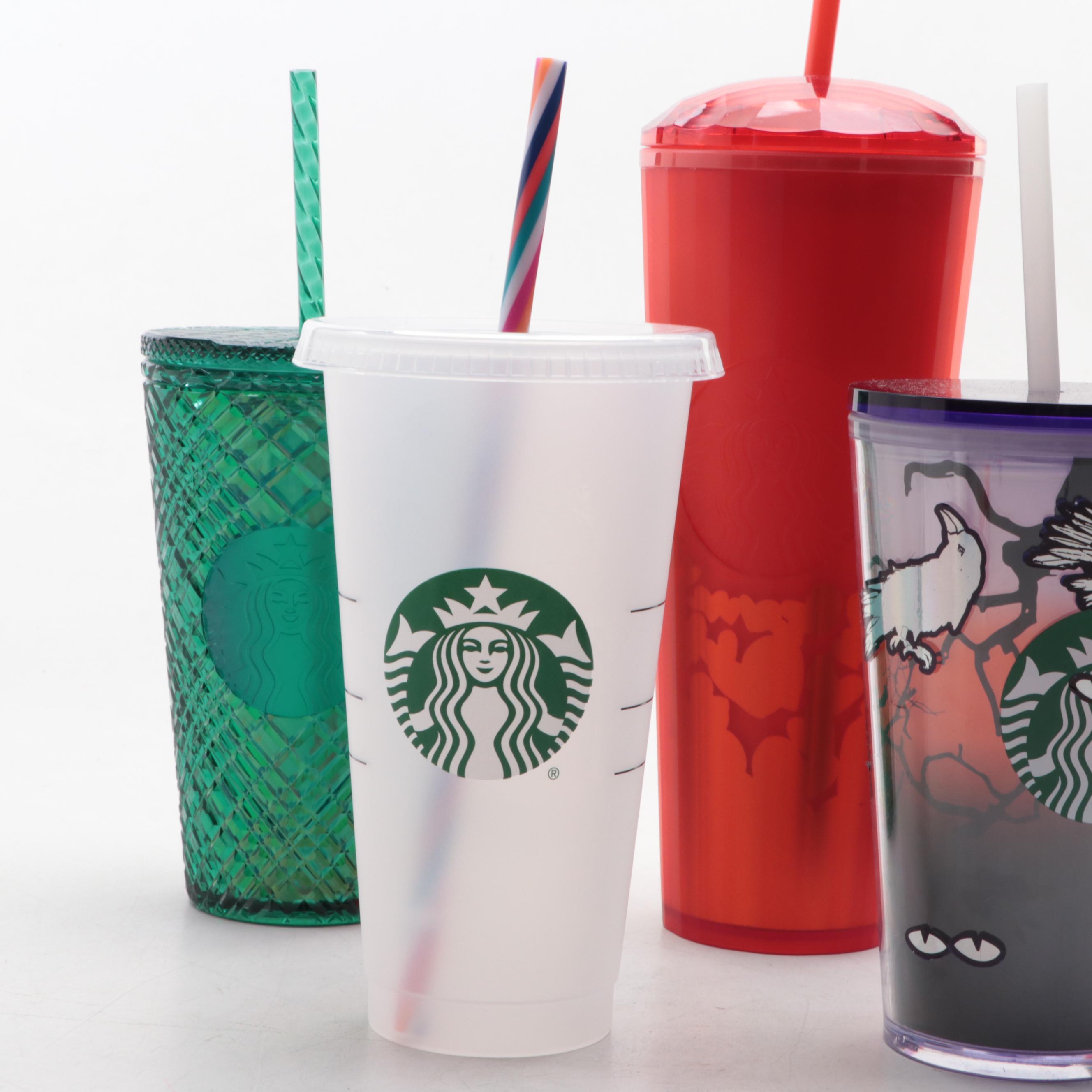Starbucks Travel Mug with Starbucks Travel Tumblers and Key Chain Ornaments