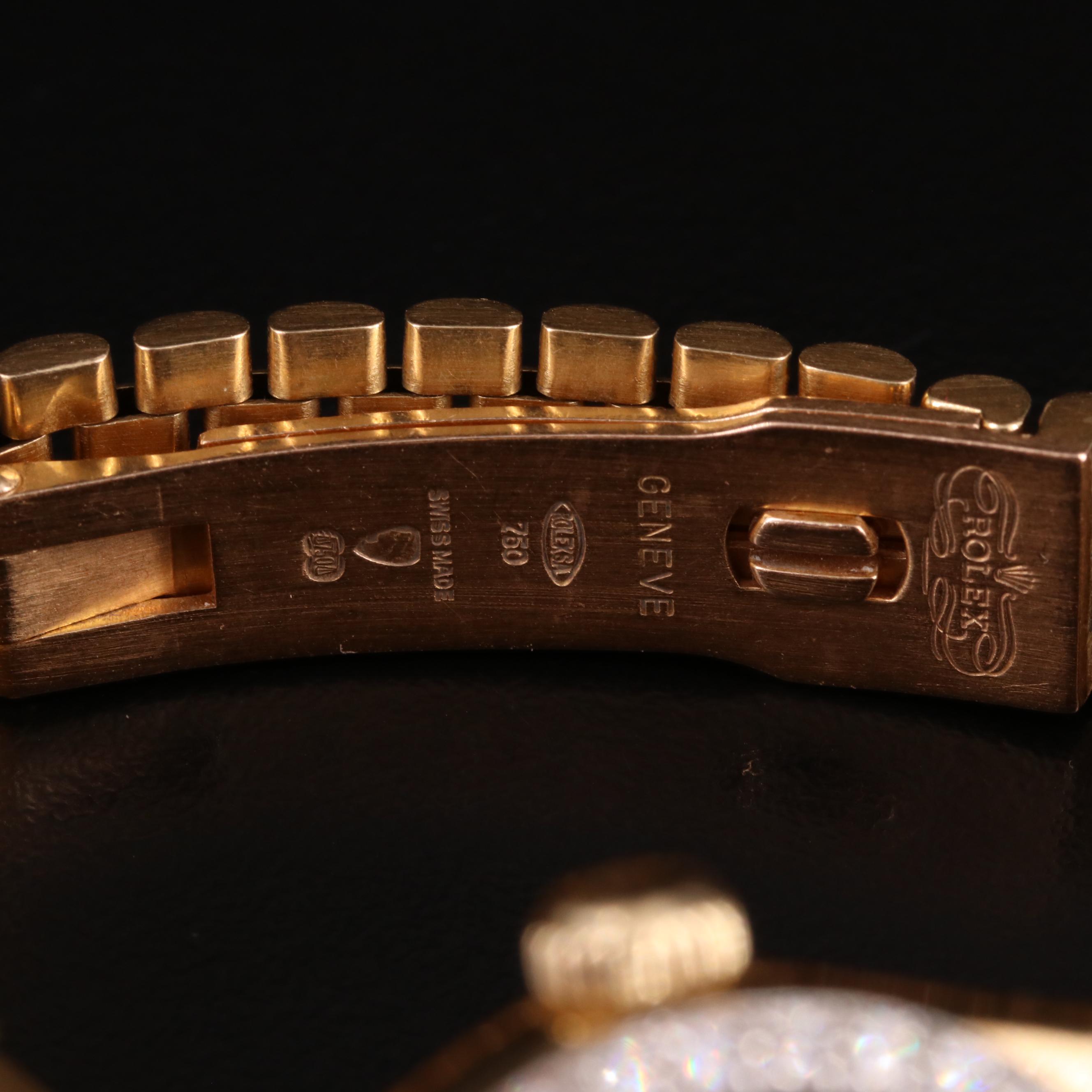 1970 Rolex Custom Diamond Bezel Datejust Watch