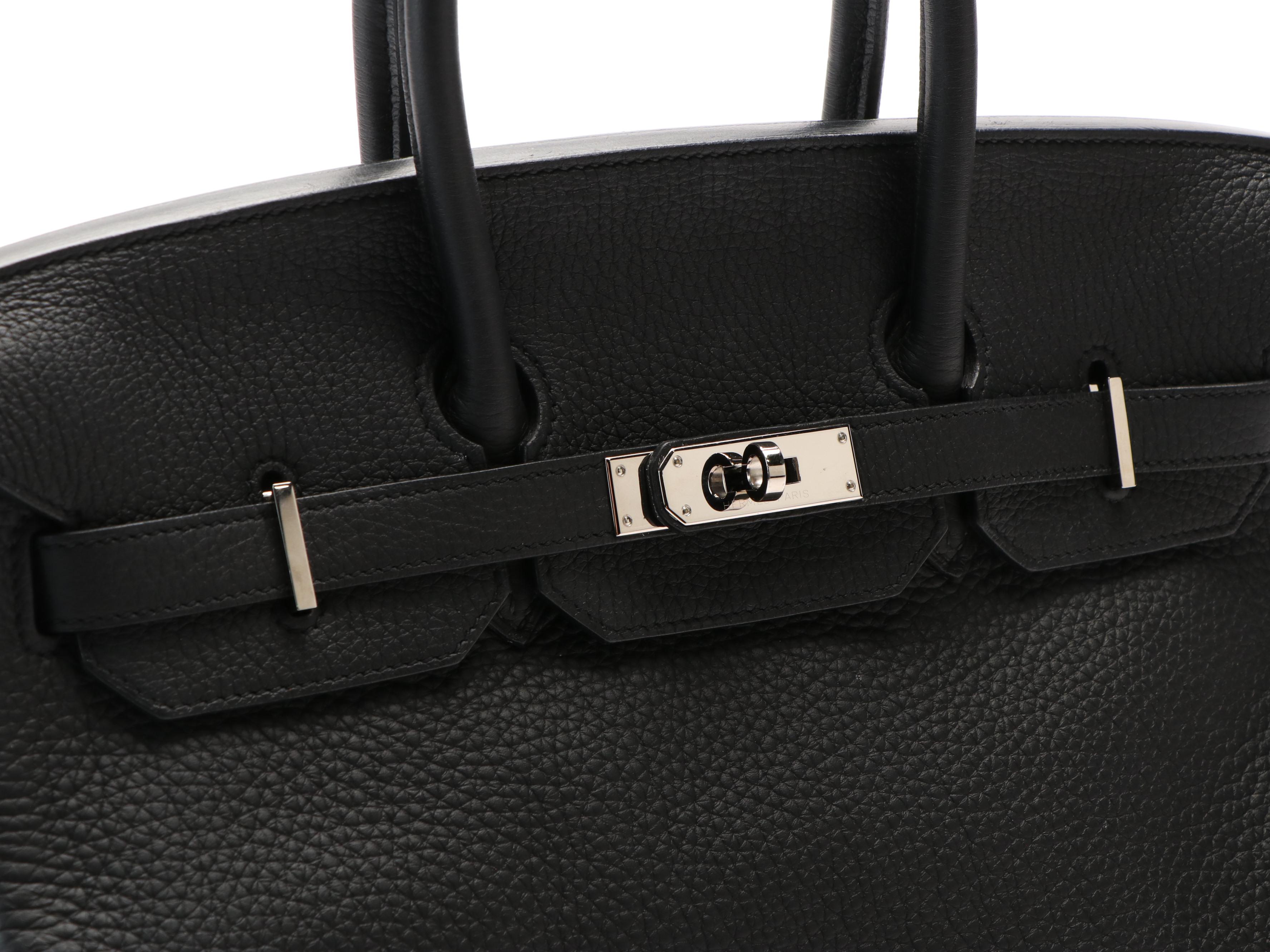 Hermès Birkin 35 Noir Togo Leather Handbag