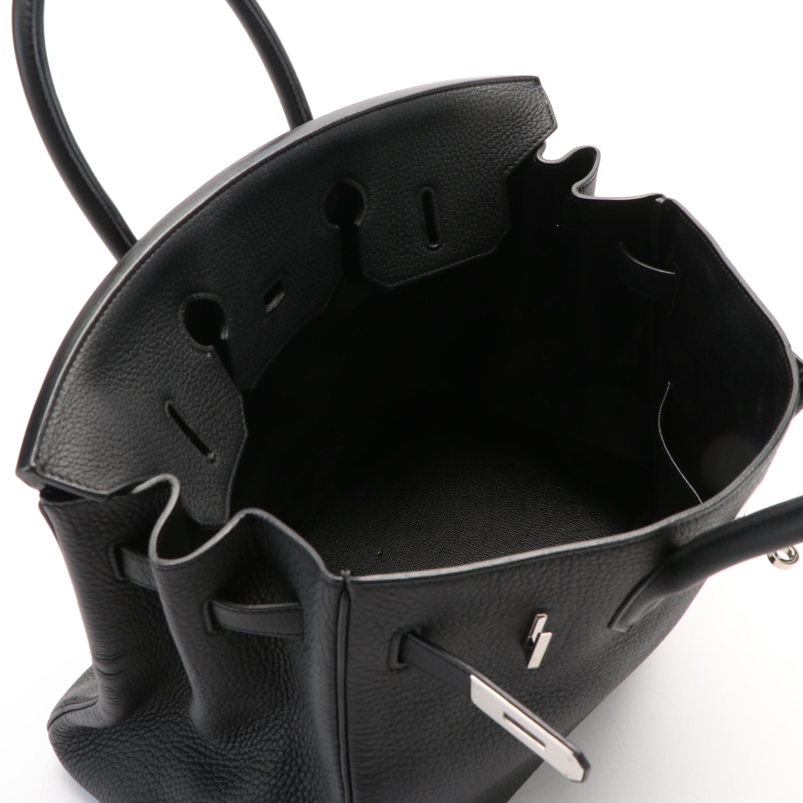 Hermès Birkin 35 Noir Togo Leather Handbag