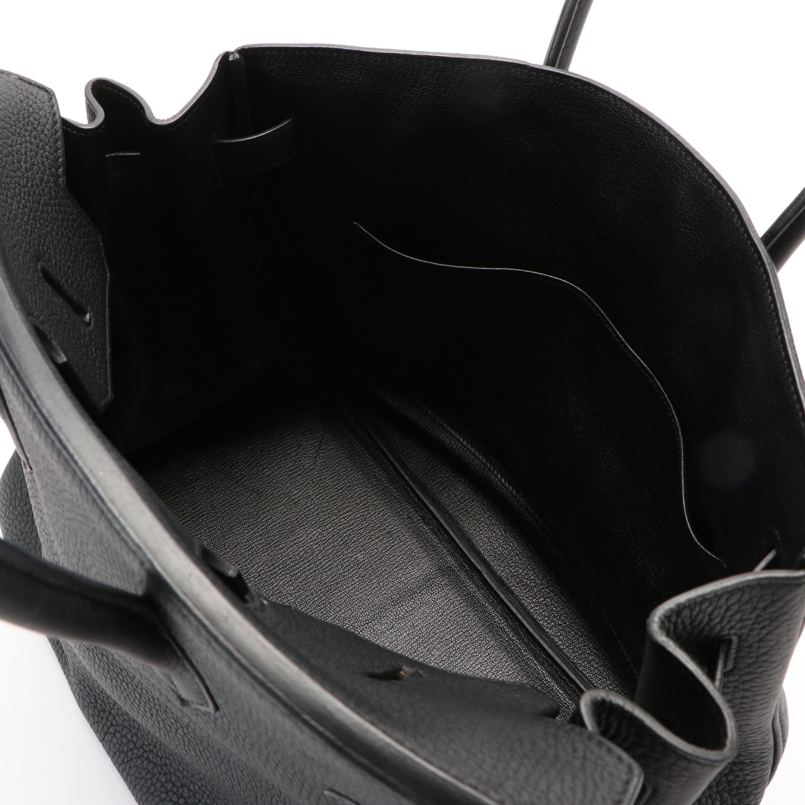 Hermès Birkin 35 Noir Togo Leather Handbag