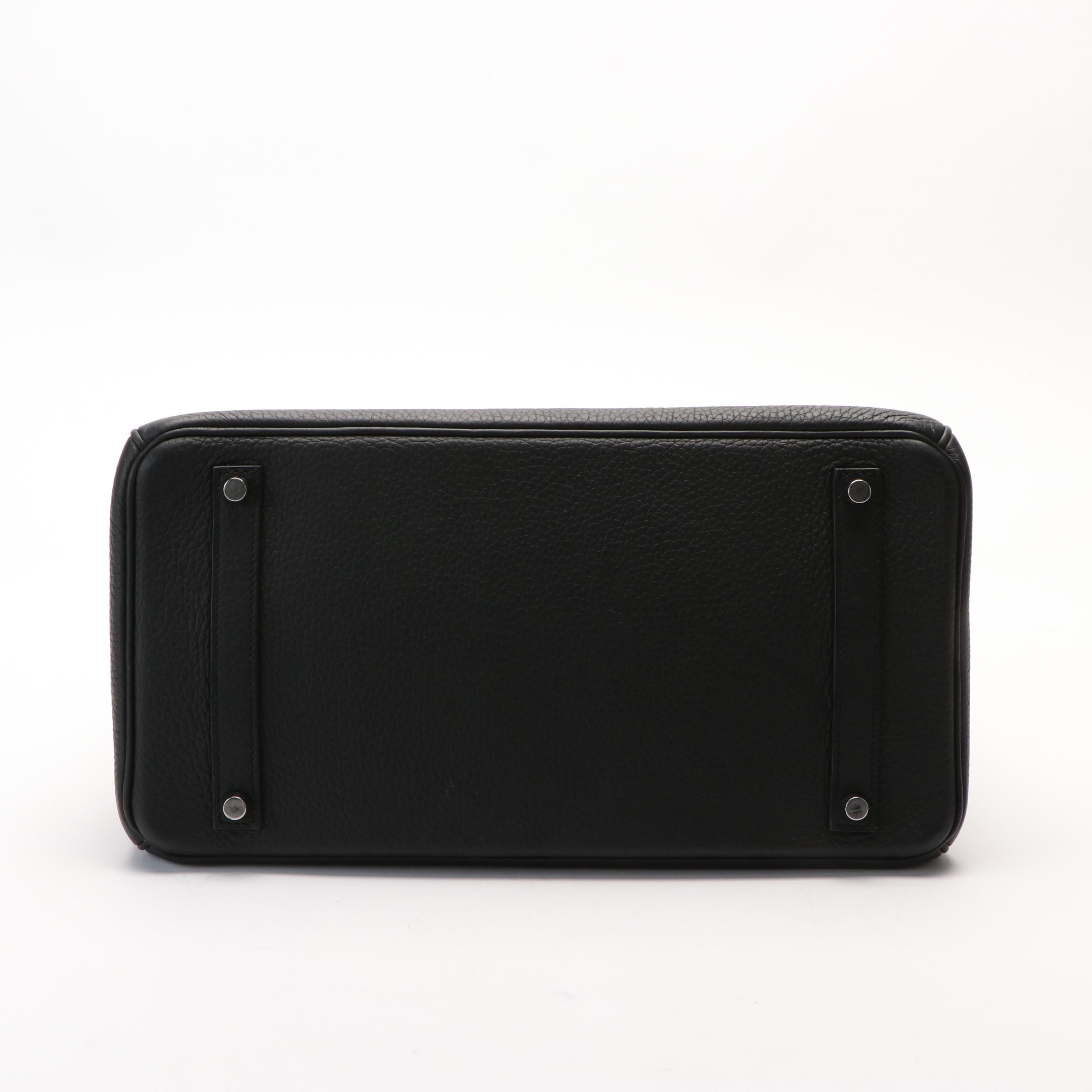 Hermès Birkin 35 Noir Togo Leather Handbag