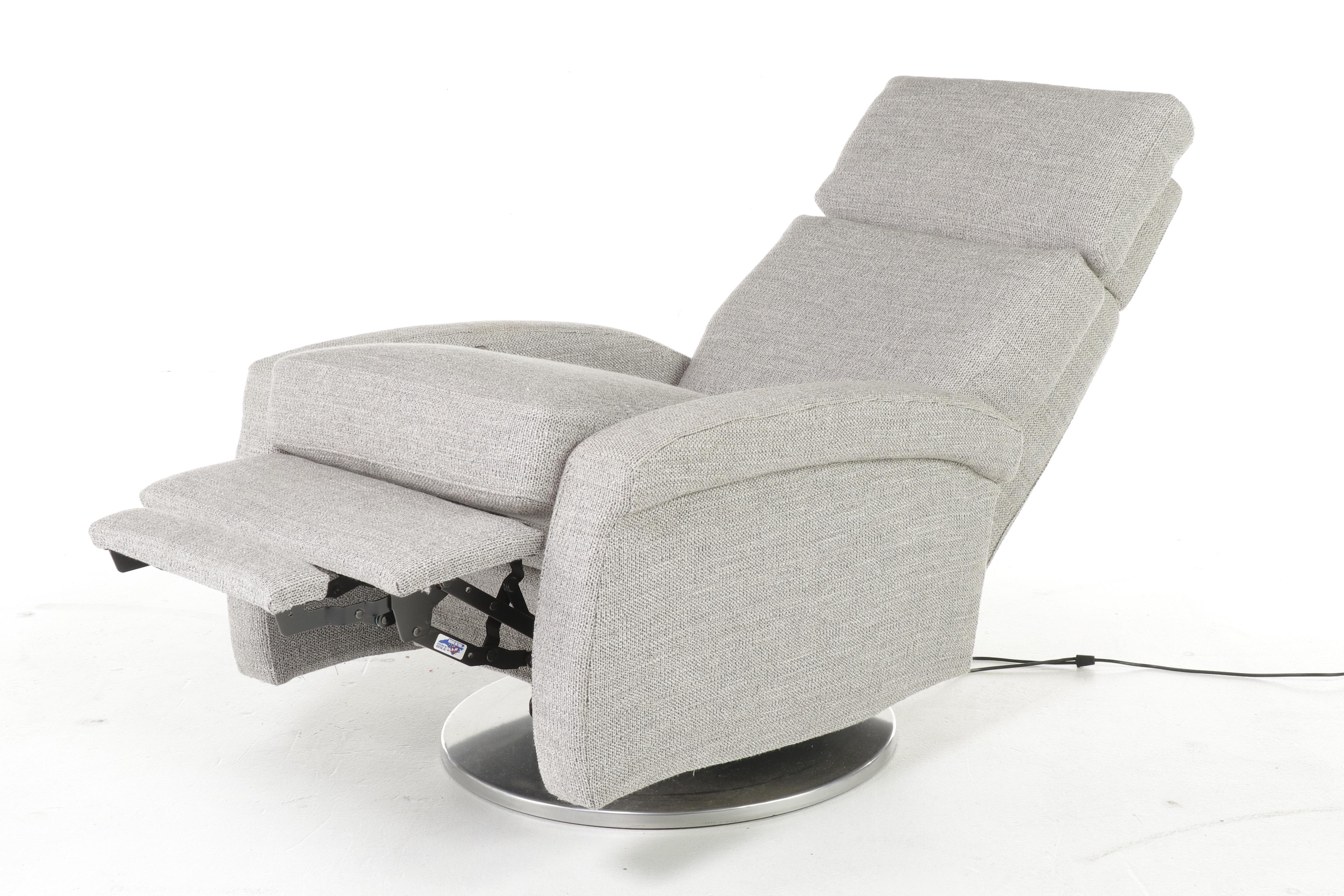Ultra-Mek, Inc. Contemporary Grey Fabric Upholstered Recliner