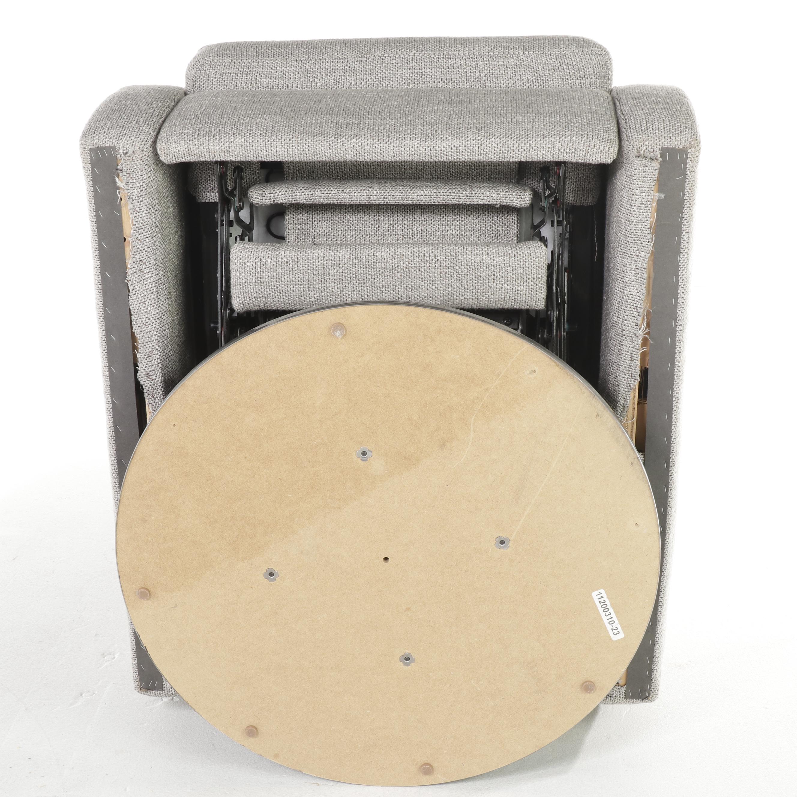 Ultra-Mek, Inc. Contemporary Grey Fabric Upholstered Recliner