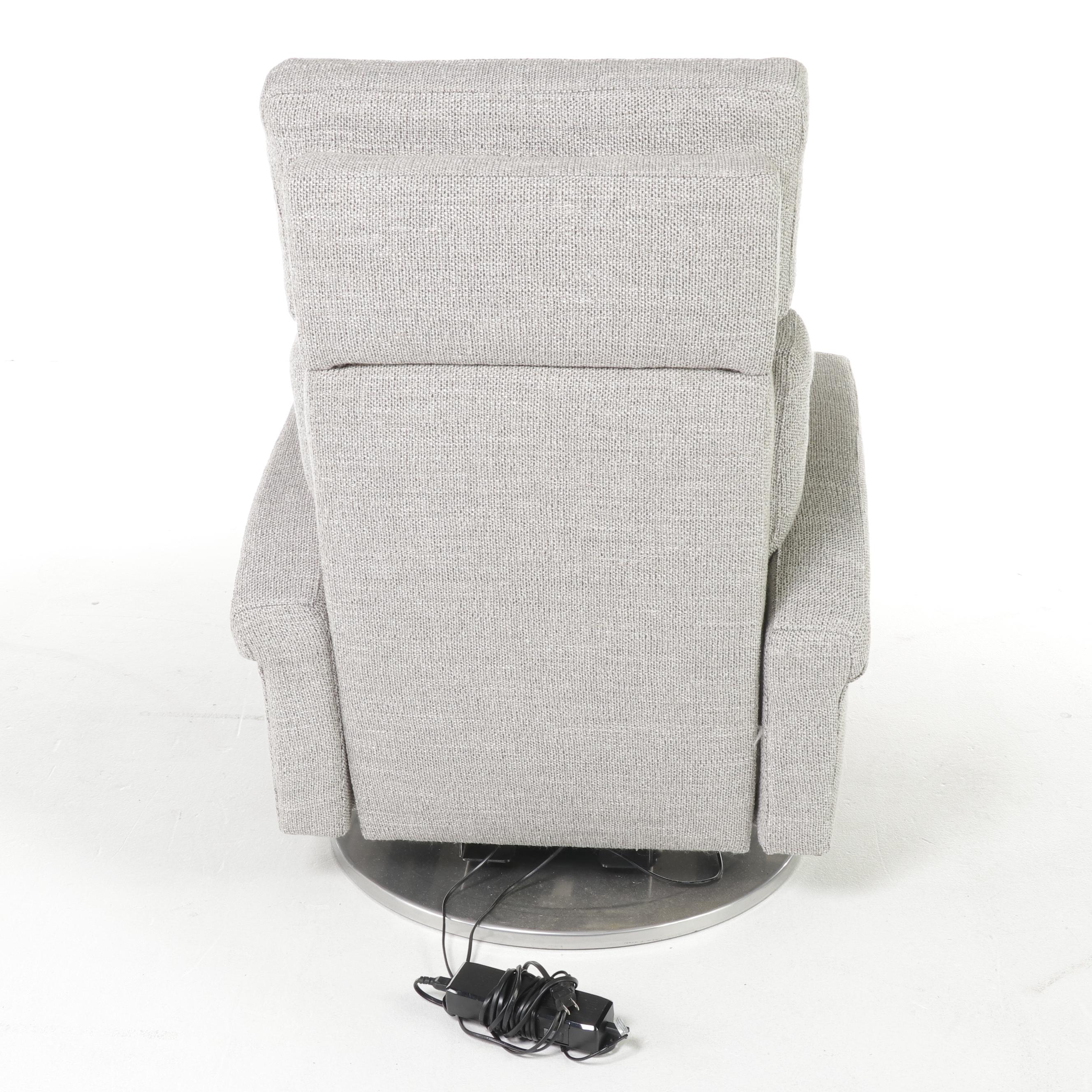 Ultra-Mek, Inc. Contemporary Grey Fabric Upholstered Recliner