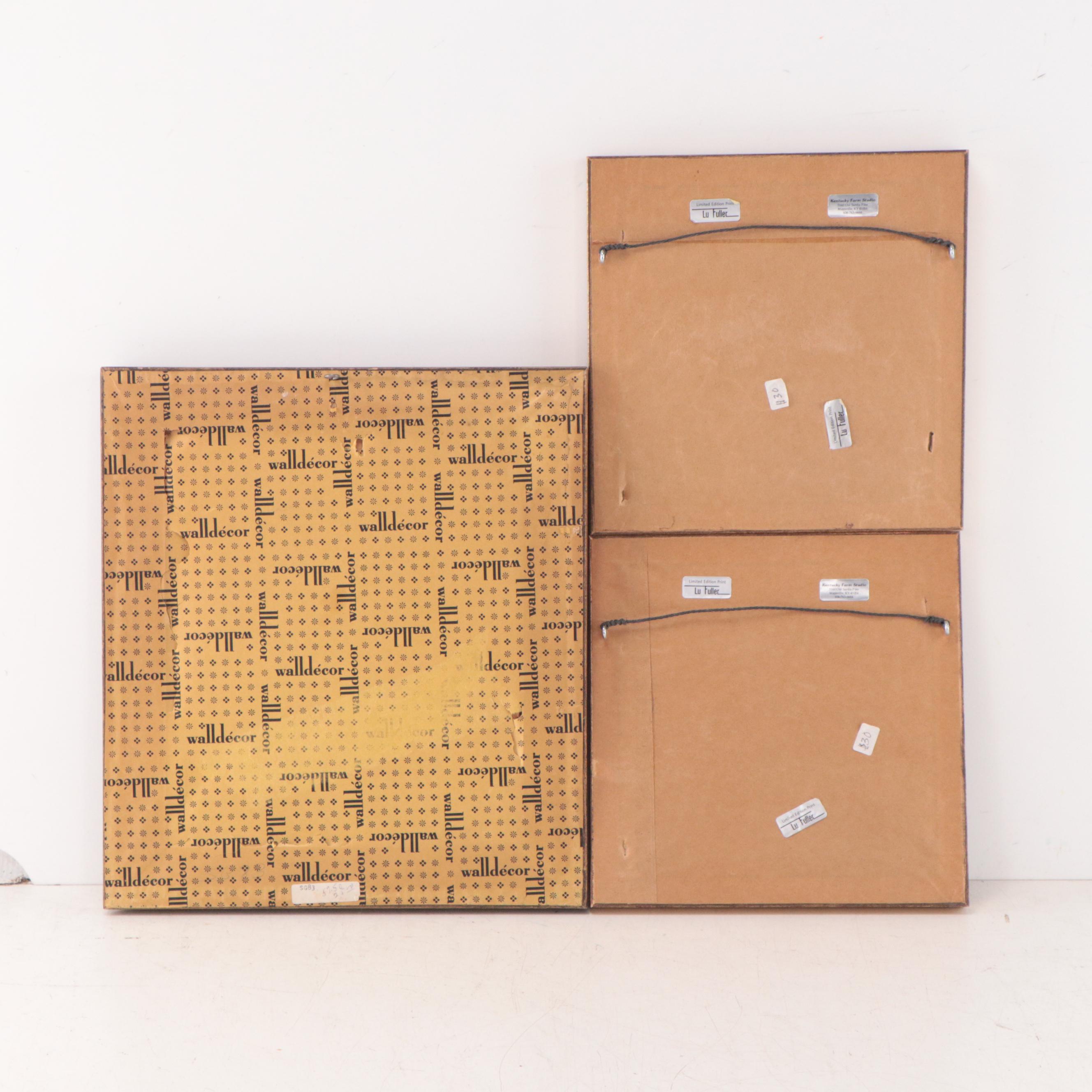 Pair of Lu Fuller Offset Lithographs of Sunset Landscapes and More