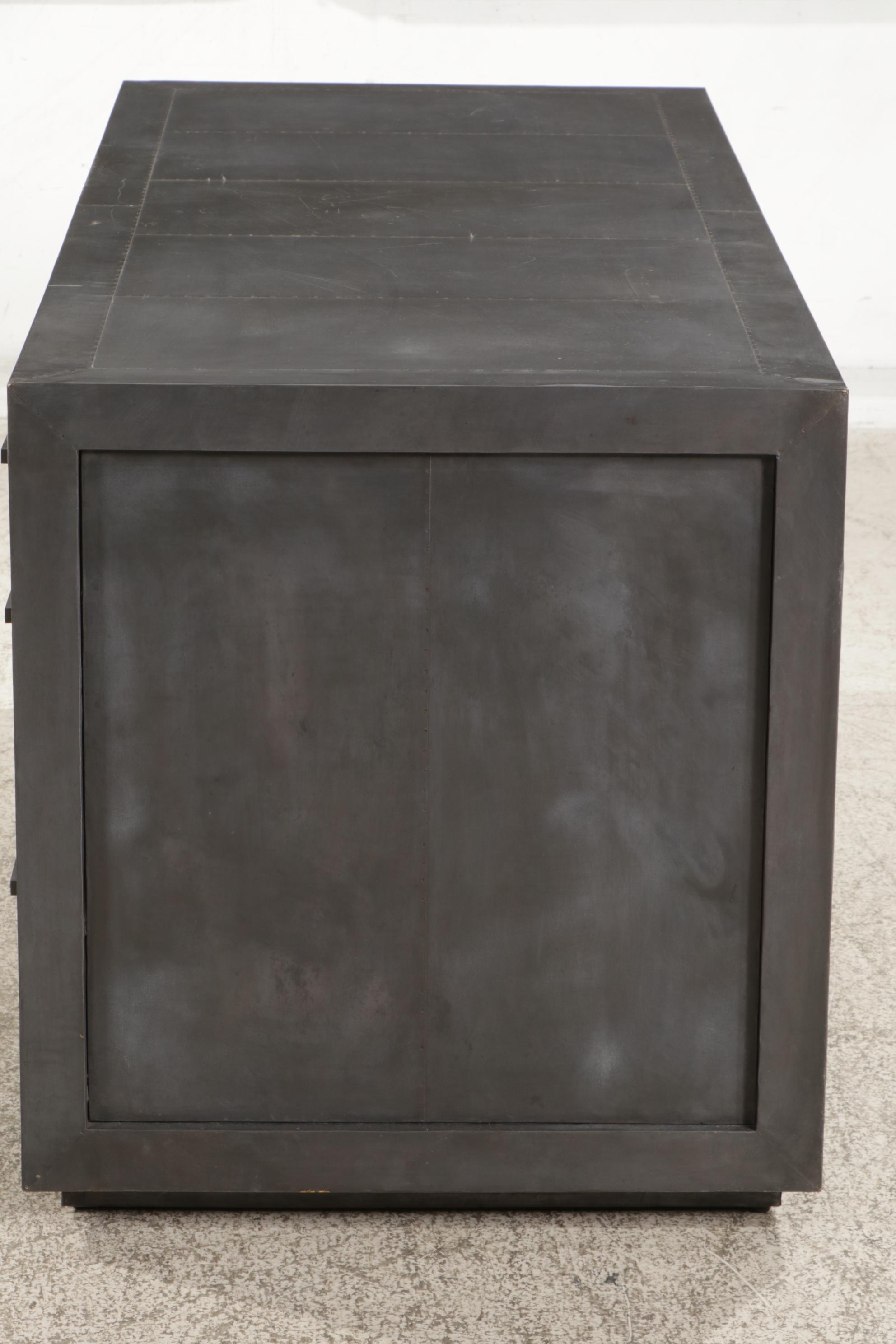 Restoration Hardware "La Salle" Metal Wrapped Desk