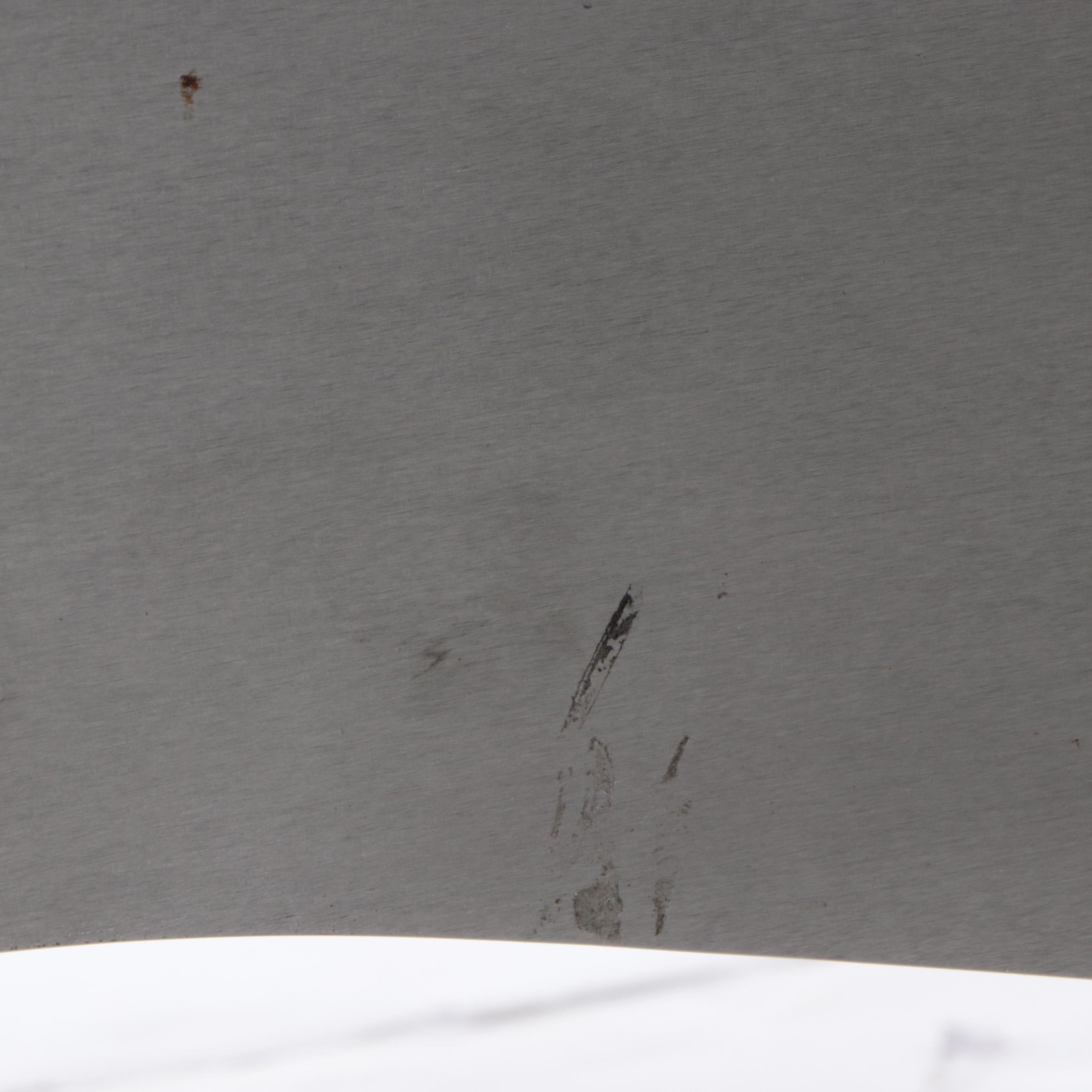 Modernist Metal and Glass Top Coffee Table