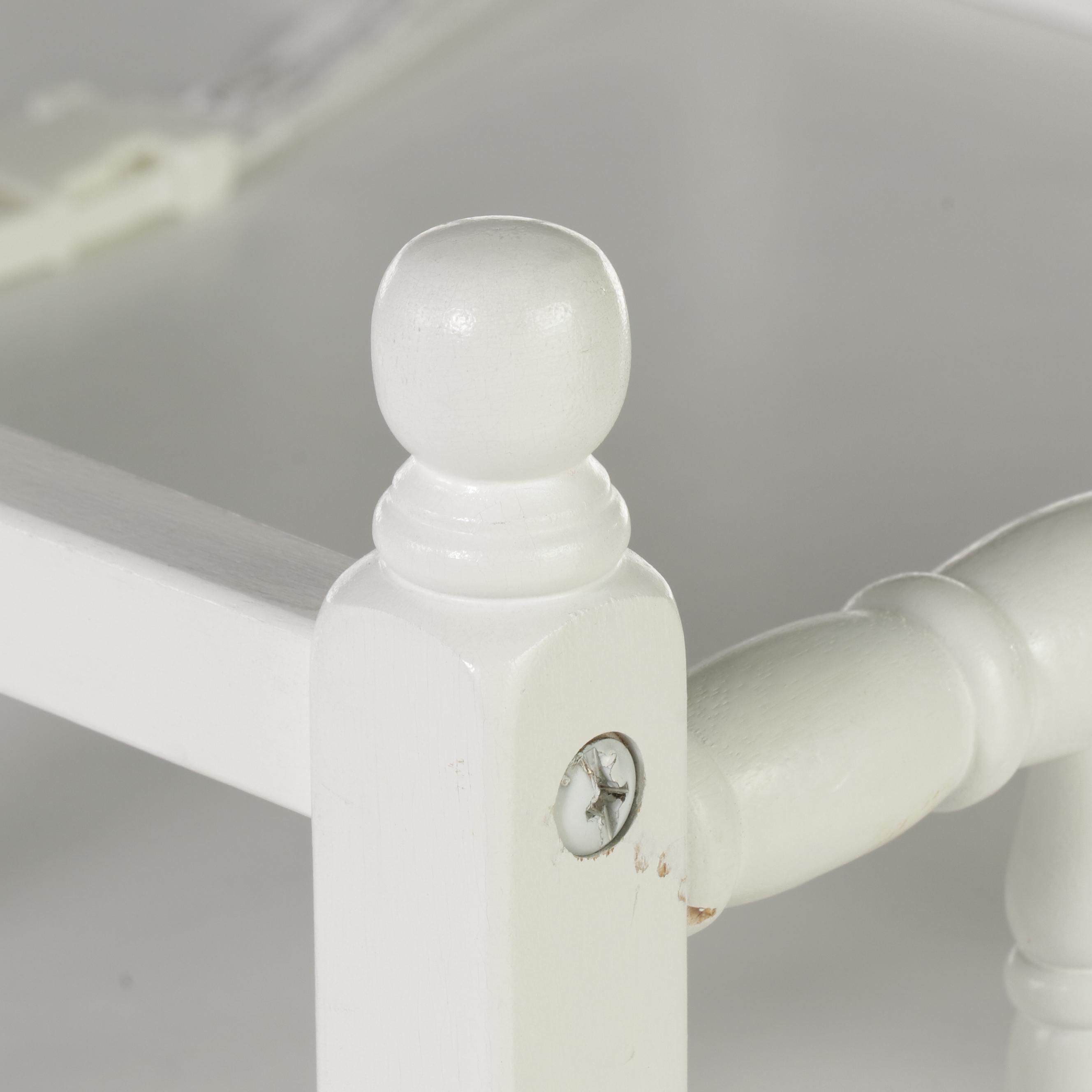 White Painted Wooden Jenny Lind Style Changing Table