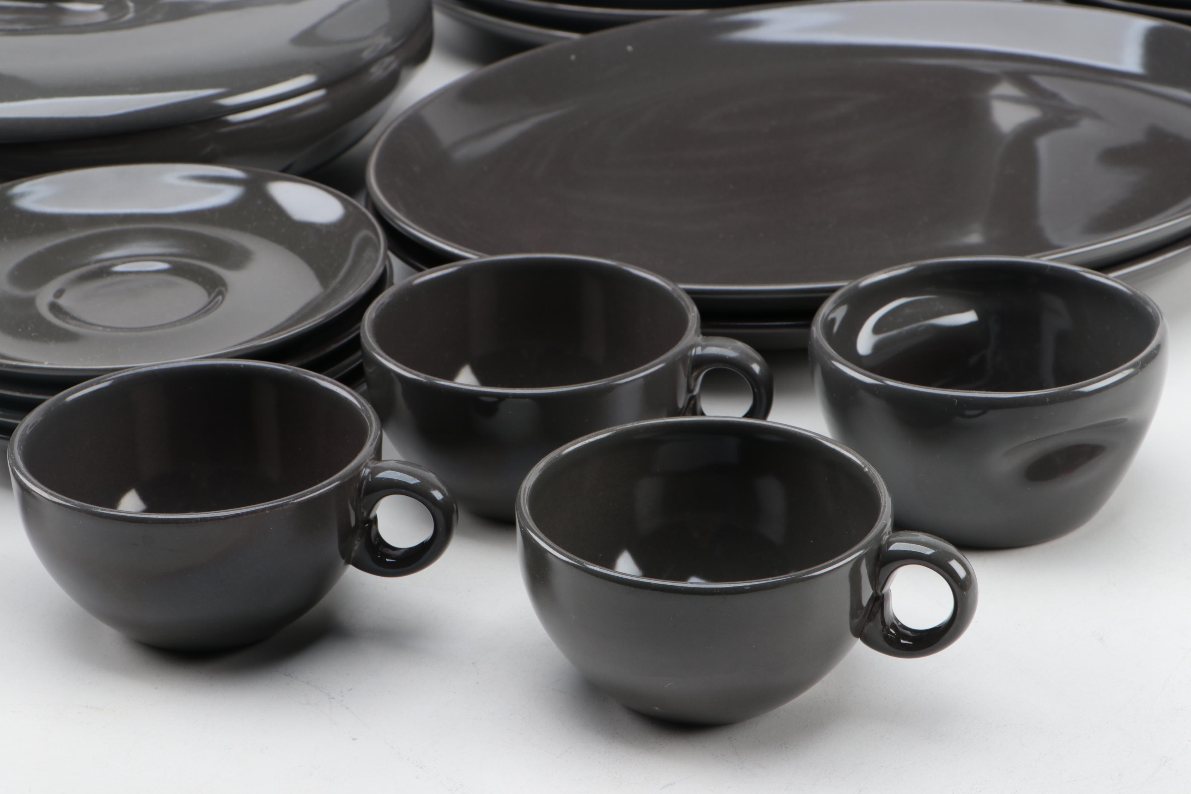 Russel Wright "Iroquois Charcoal" Ceramic Dinnerware, 1954-1965